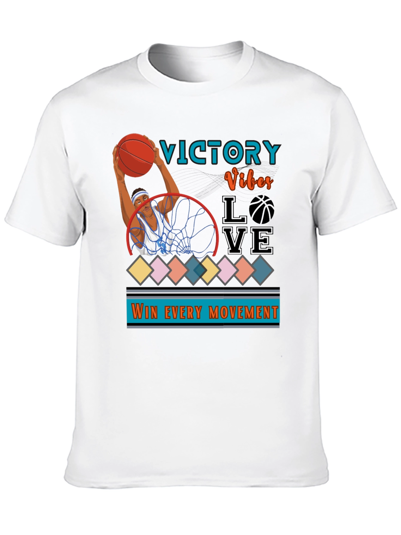 Victory Vibes Graphic Tee - Basketball T-Shirt