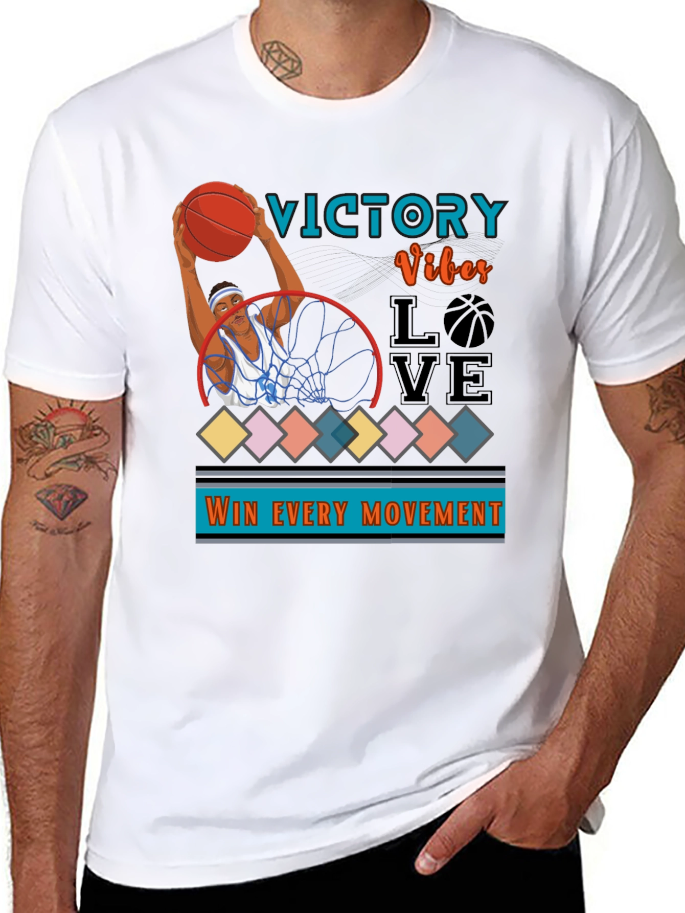 Victory Vibes Graphic Tee - Basketball T-Shirt