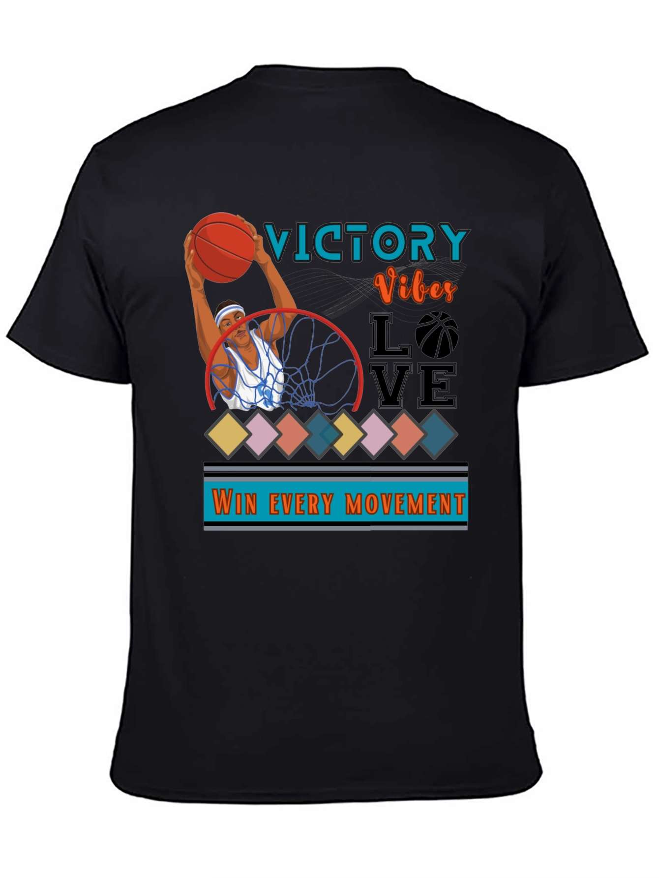 Victory Vibes Graphic Tee - Basketball T-Shirt