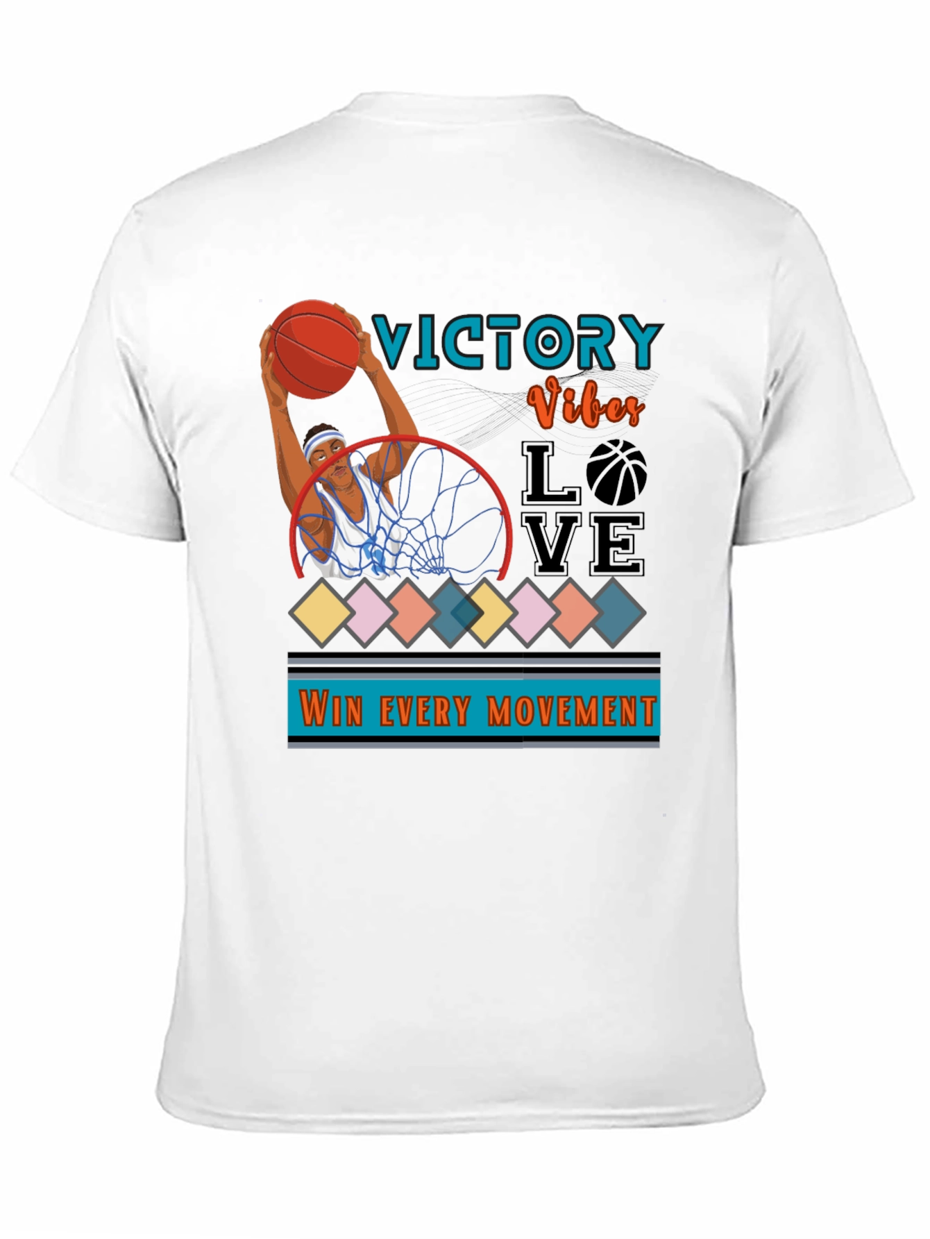 Victory Vibes Graphic Tee - Basketball T-Shirt