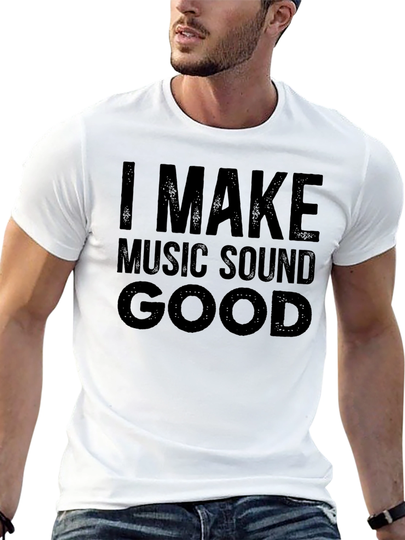 I Make Music Sound Good Black T-Shirt
