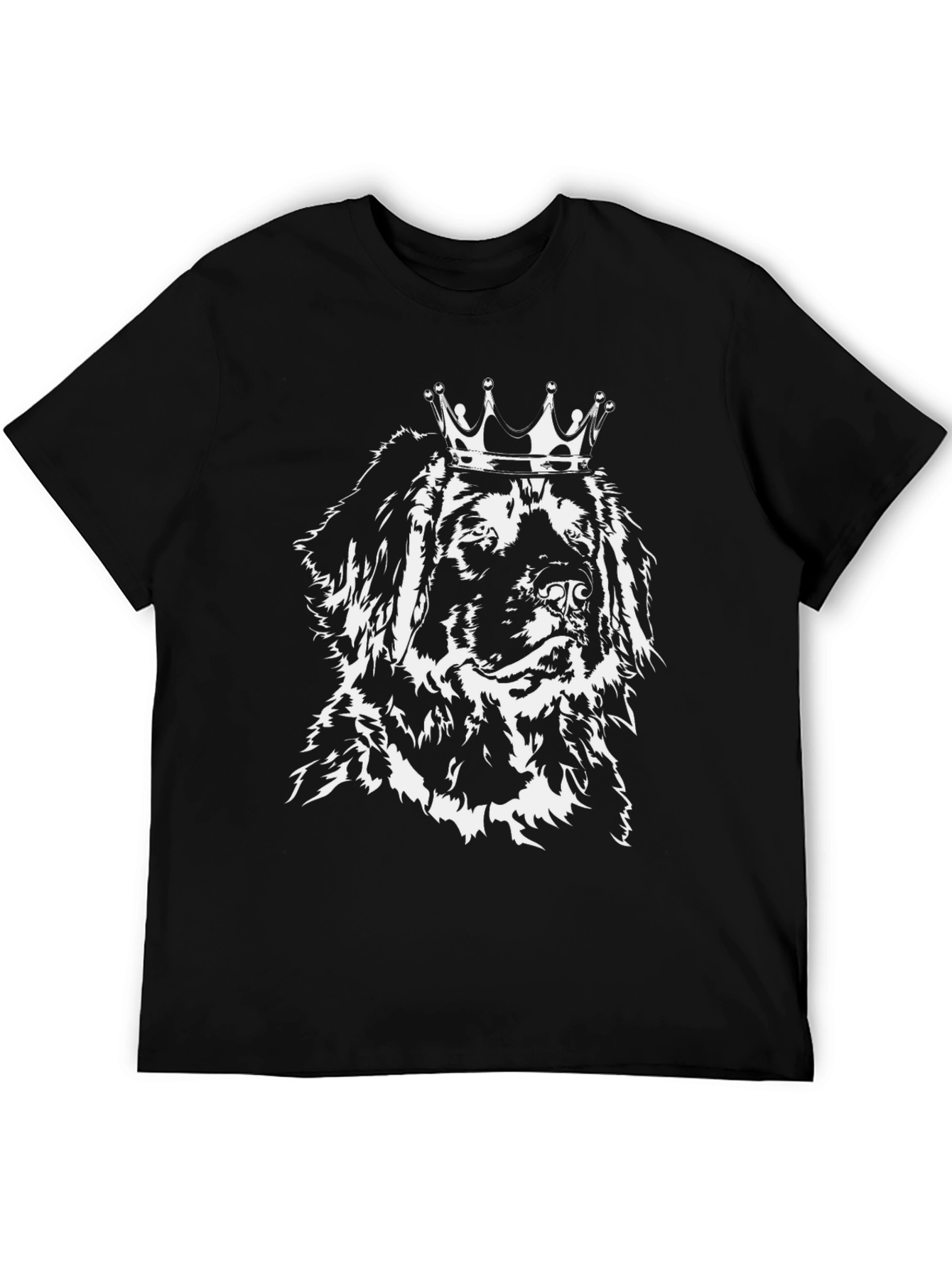 Dog King T-Shirt - Black Cotton Tee