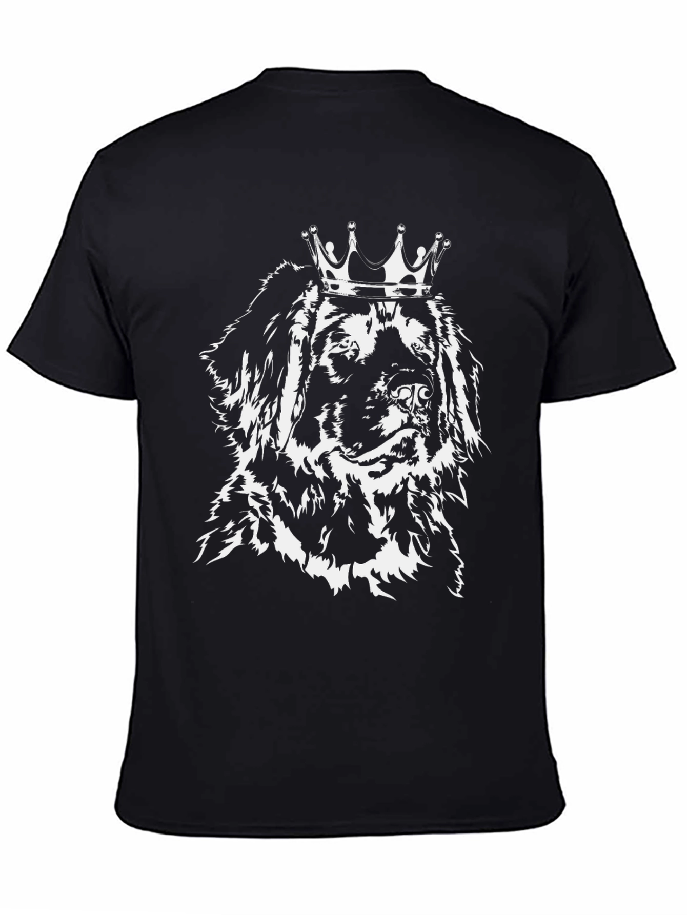 Dog King T-Shirt - Black Cotton Tee
