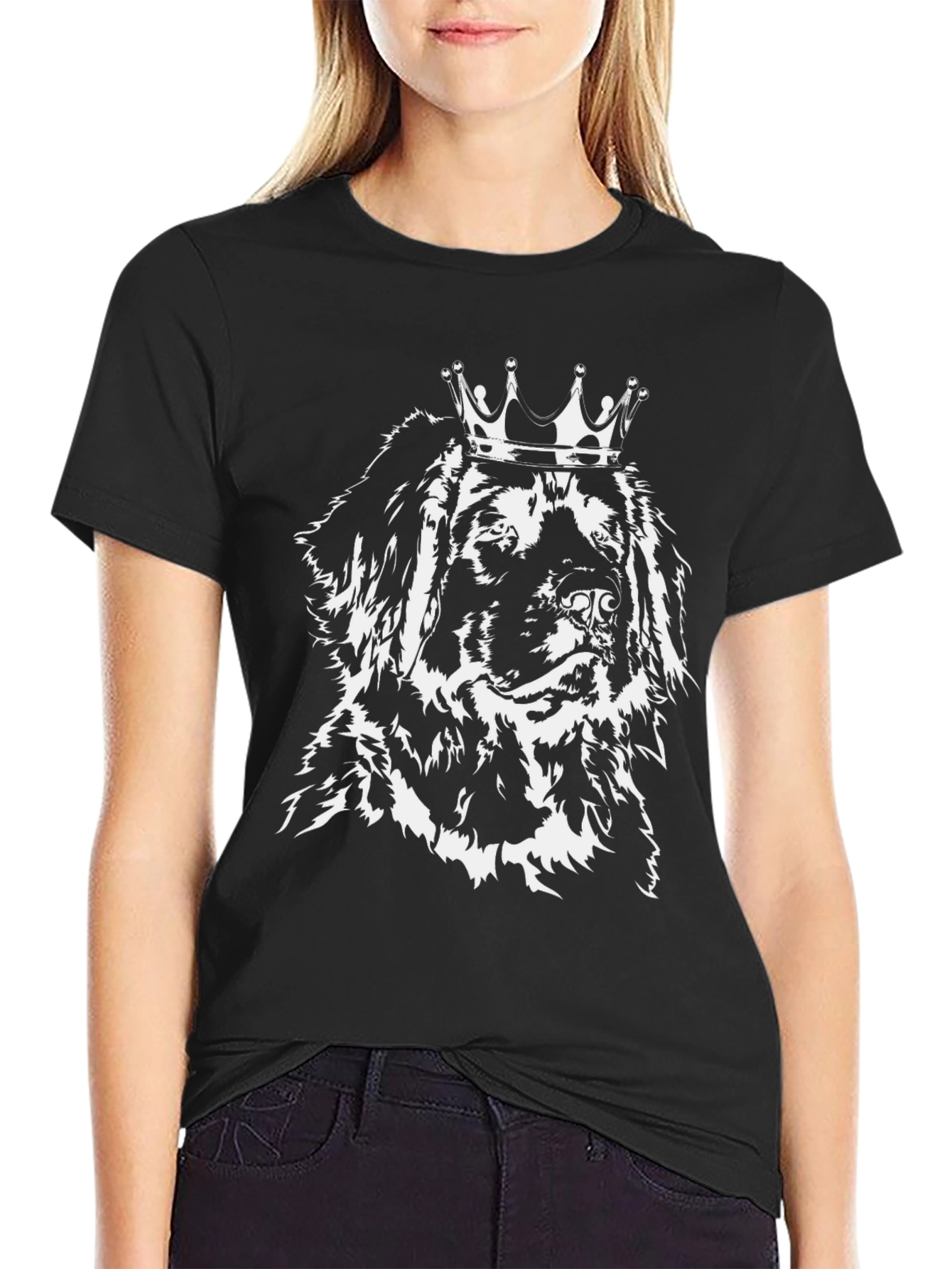 Dog King T-Shirt - Black Cotton Tee