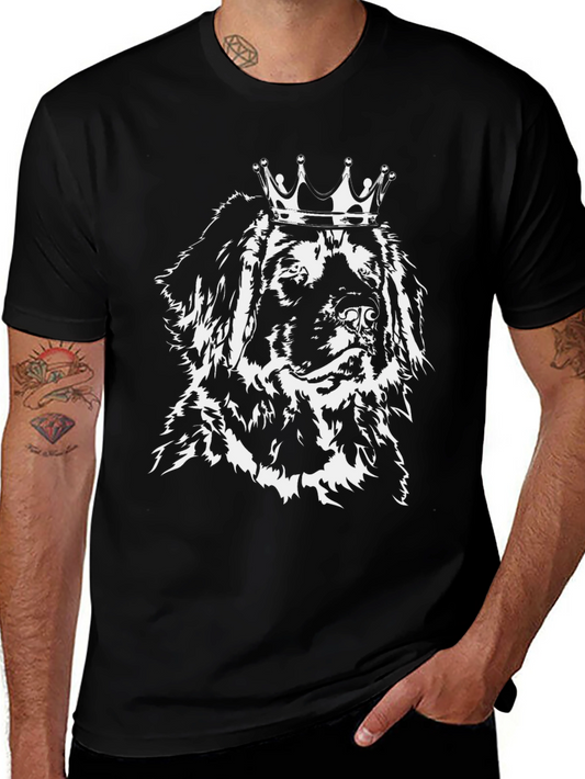 Dog King T-Shirt - Black Cotton Tee