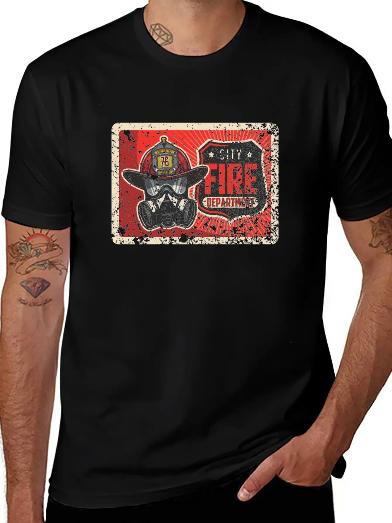 We Are Proud Of Our Firefighters Basic Graphic T-Shirt – Daily Comfort In Soft Cotton