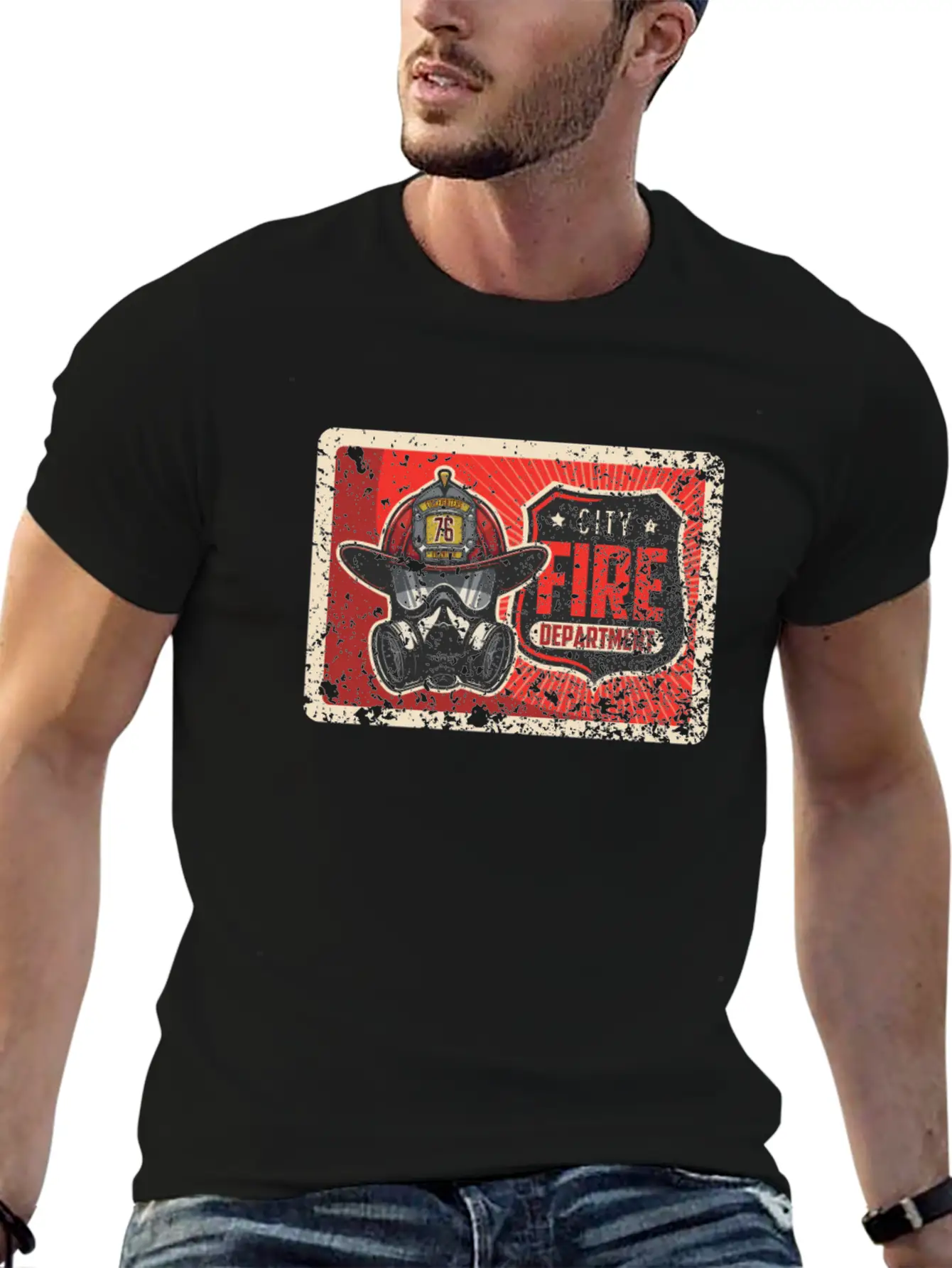 We Are Proud Of Our Firefighters Basic Graphic T-Shirt – Daily Comfort In Soft Cotton