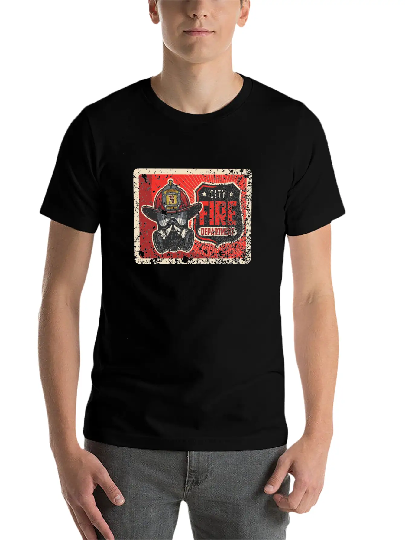 We Are Proud Of Our Firefighters Basic Graphic T-Shirt – Daily Comfort In Soft Cotton