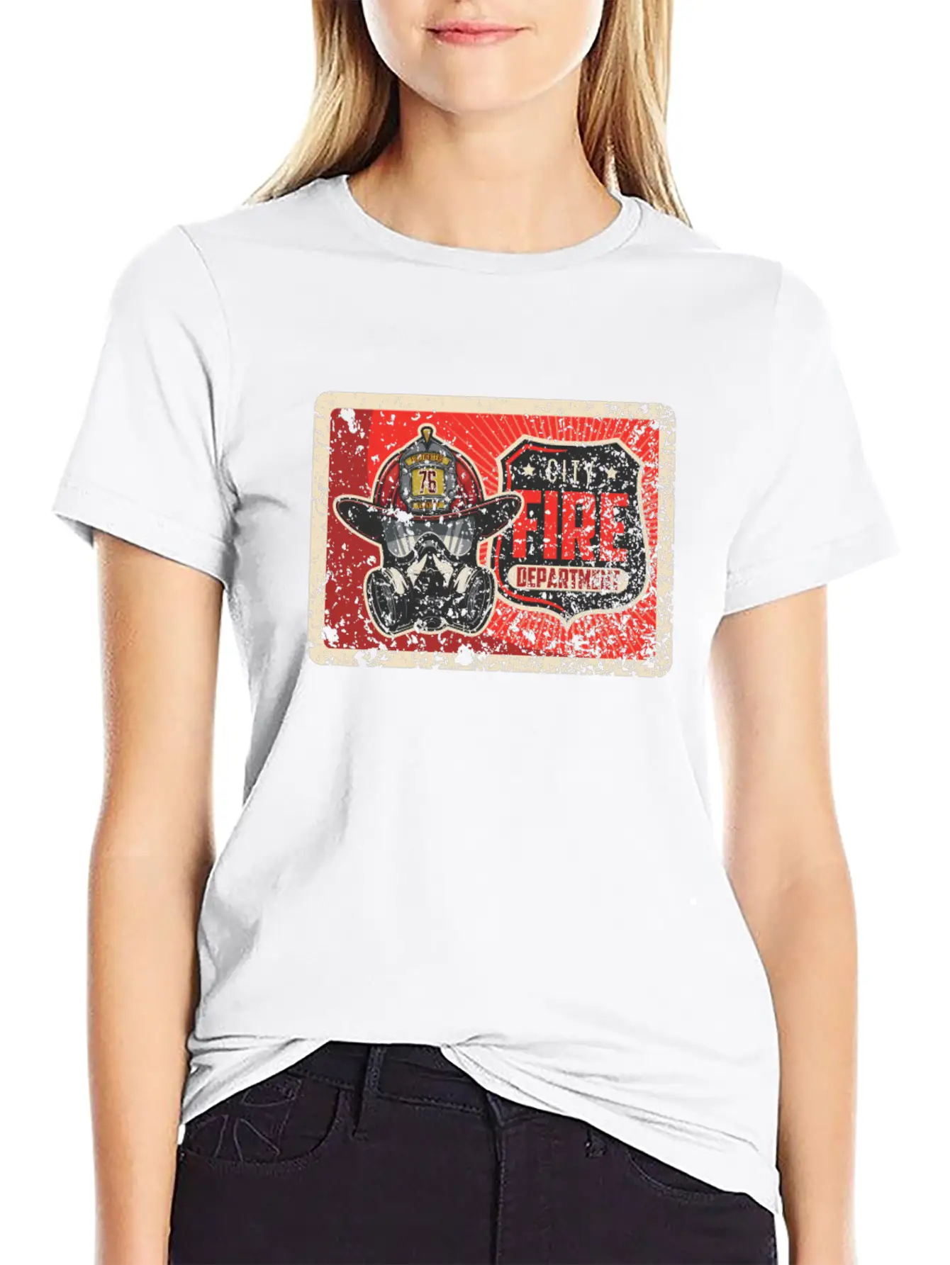 We Are Proud Of Our Firefighters Basic Graphic T-Shirt – Daily Comfort In Soft Cotton