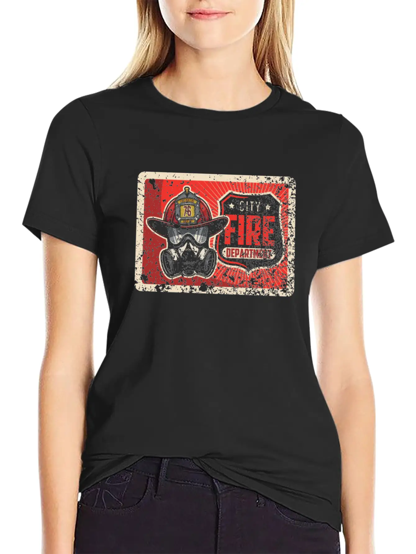 We Are Proud Of Our Firefighters Basic Graphic T-Shirt – Daily Comfort In Soft Cotton
