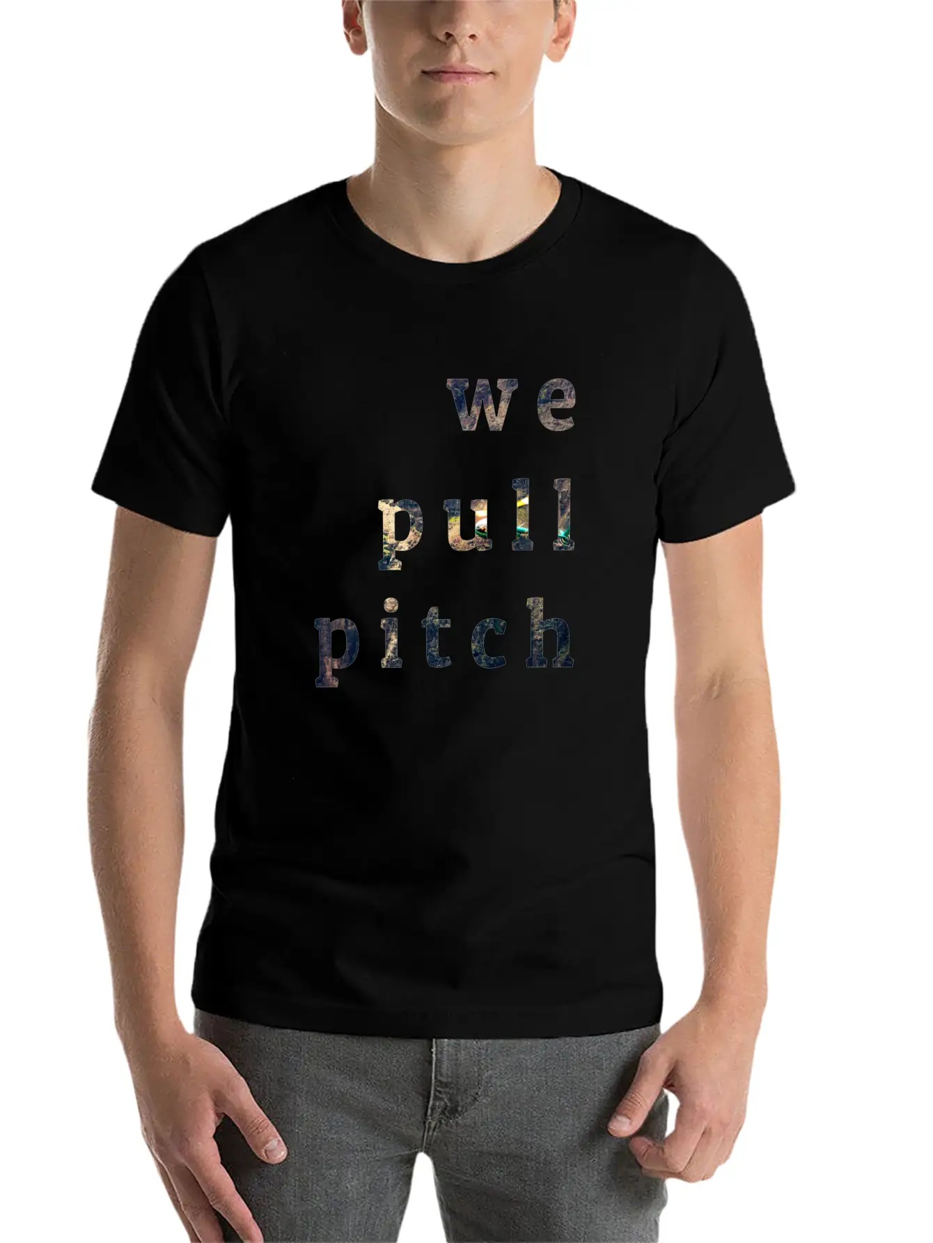 We Pull Pitch 1.0 Unisex Short Sleeve Soft Cotton T-Shirt – Casual Everyday Wear
