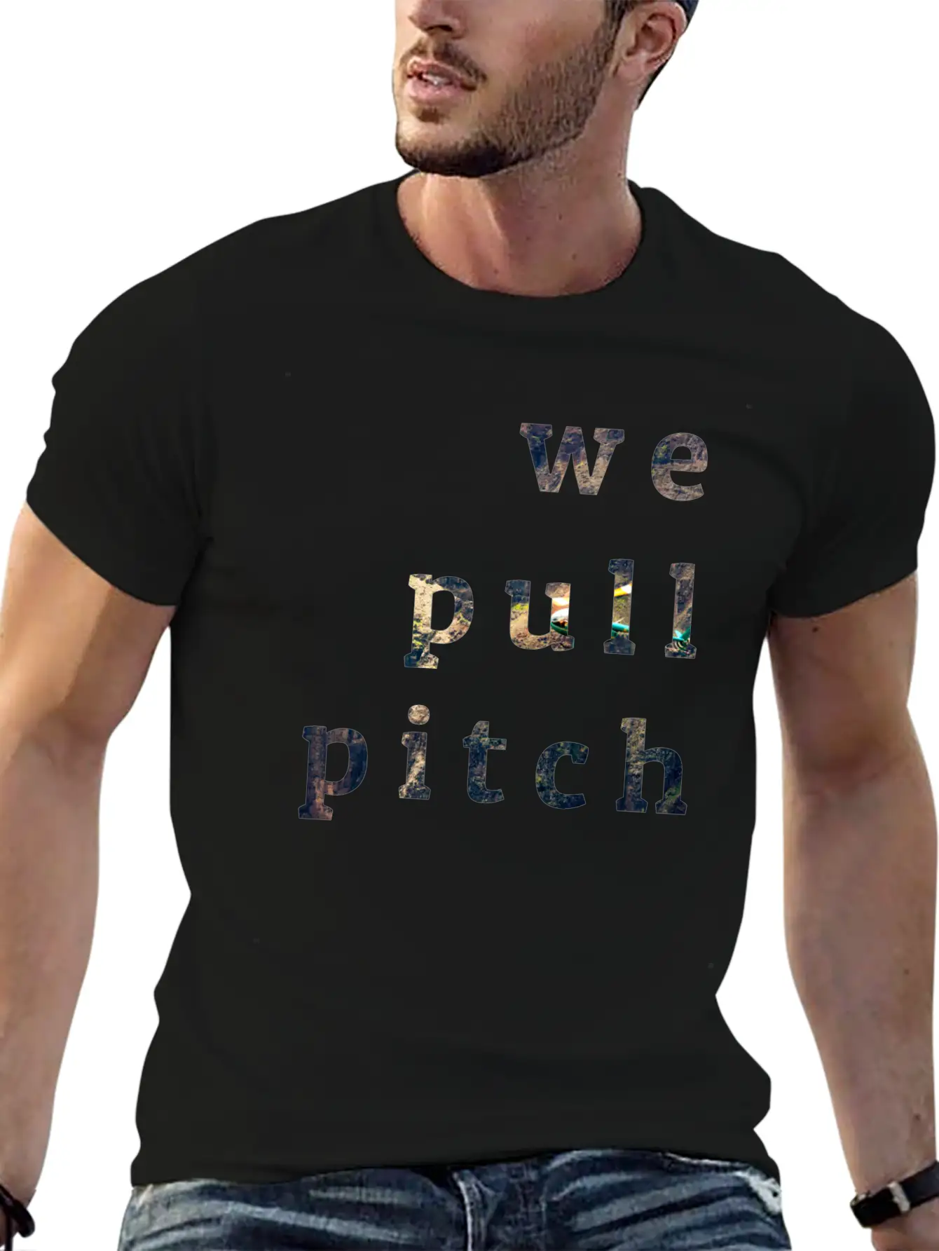 We Pull Pitch 1.0 Unisex Short Sleeve Soft Cotton T-Shirt – Casual Everyday Wear