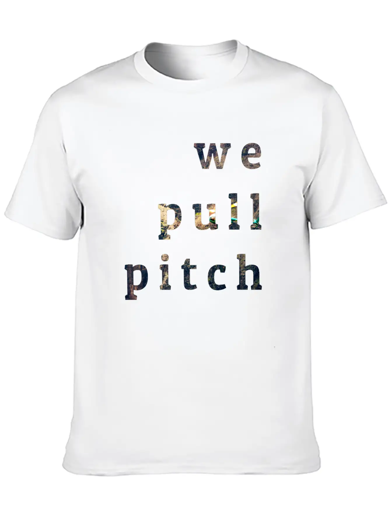 We Pull Pitch 1.0 Unisex Short Sleeve Soft Cotton T-Shirt – Casual Everyday Wear
