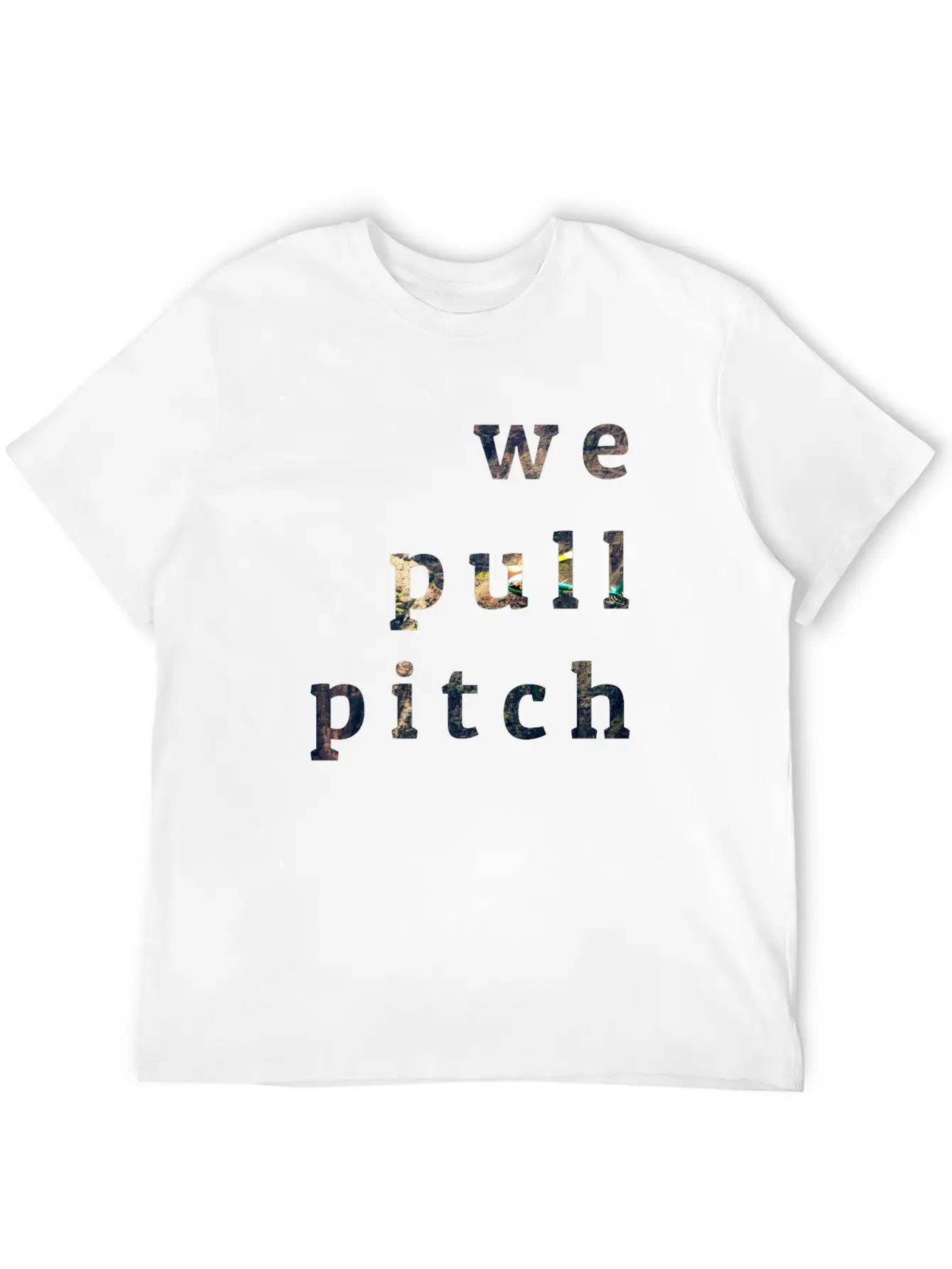 We Pull Pitch 1.0 Unisex Short Sleeve Soft Cotton T-Shirt – Casual Everyday Wear