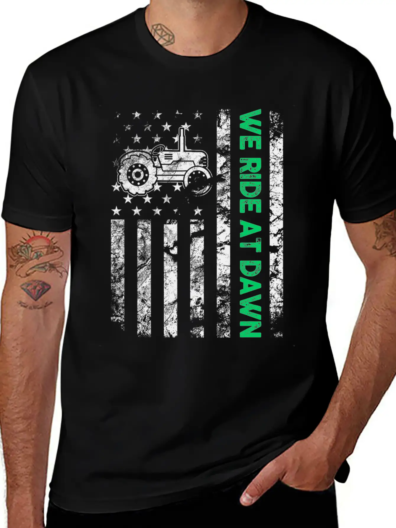 We Ride At Dawn Dad Lawn Mower Make Laugh Day Yard Comfortable Minimalist Graphic Tee – Summer Style Essential