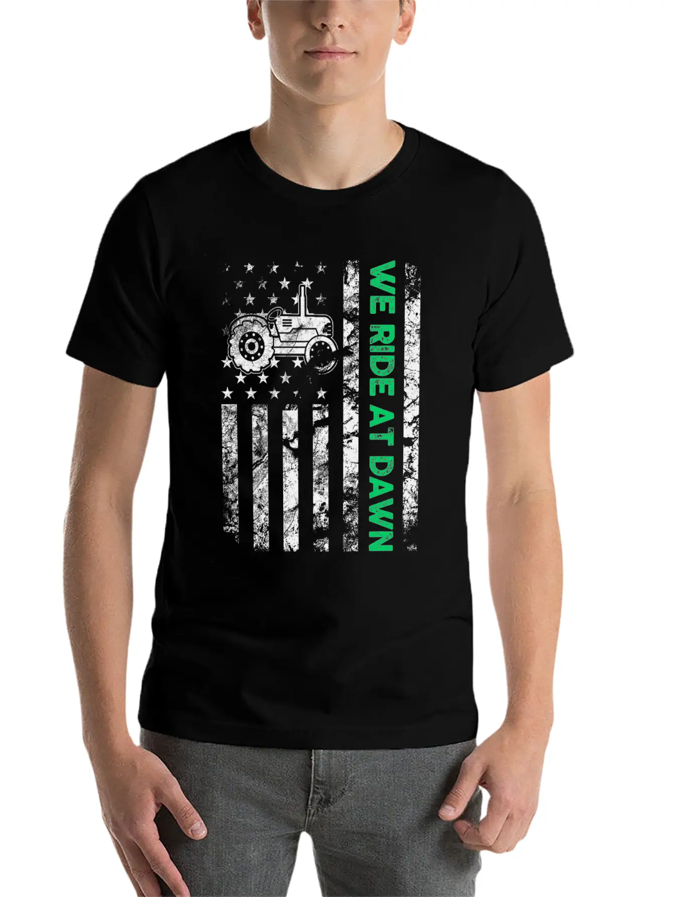 We Ride At Dawn Dad Lawn Mower Make Laugh Day Yard Comfortable Minimalist Graphic Tee – Summer Style Essential