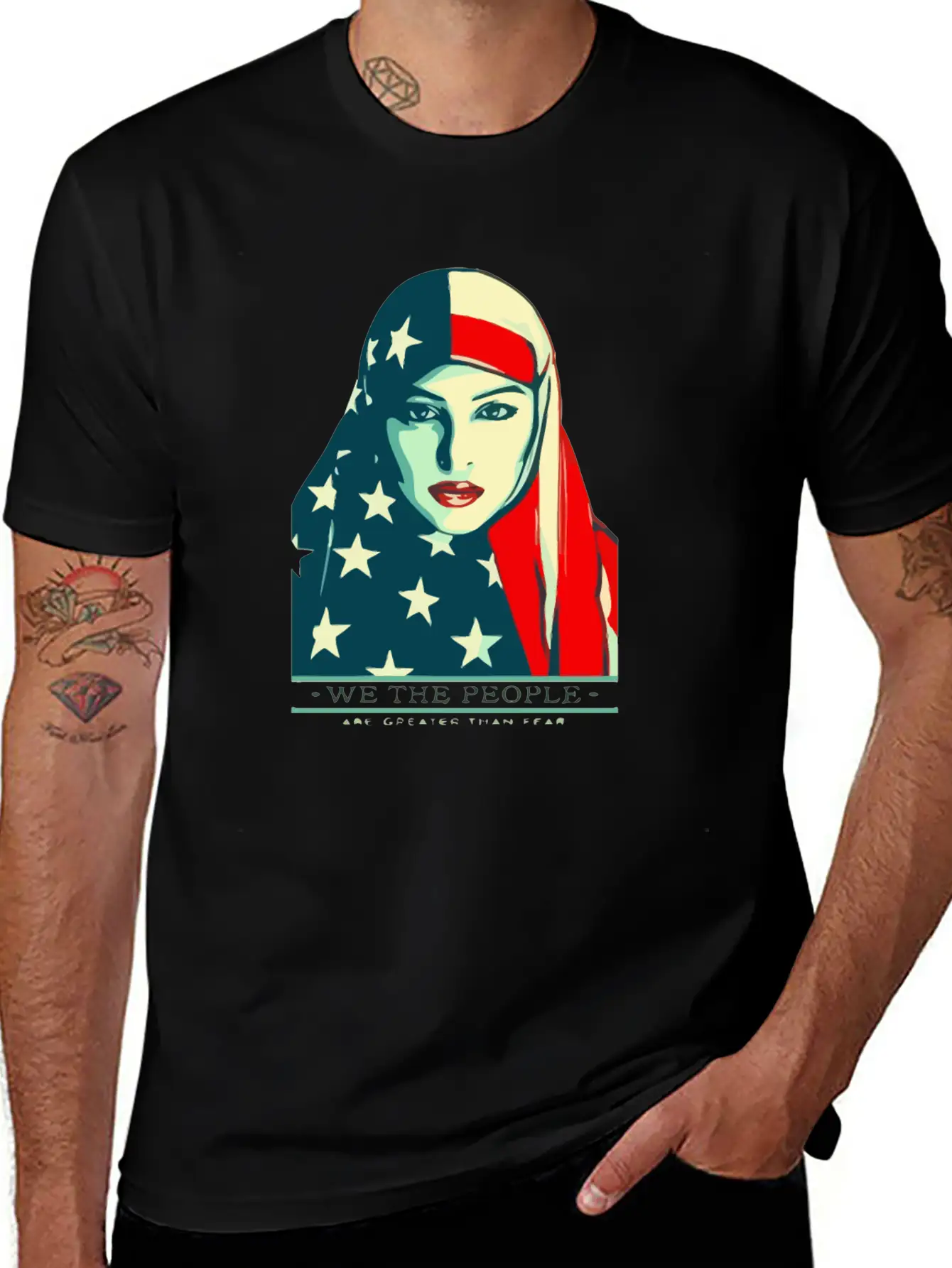We The People Are Greater Than Fear Essential Unisex Summer Tee – Soft Cotton Casual Fit