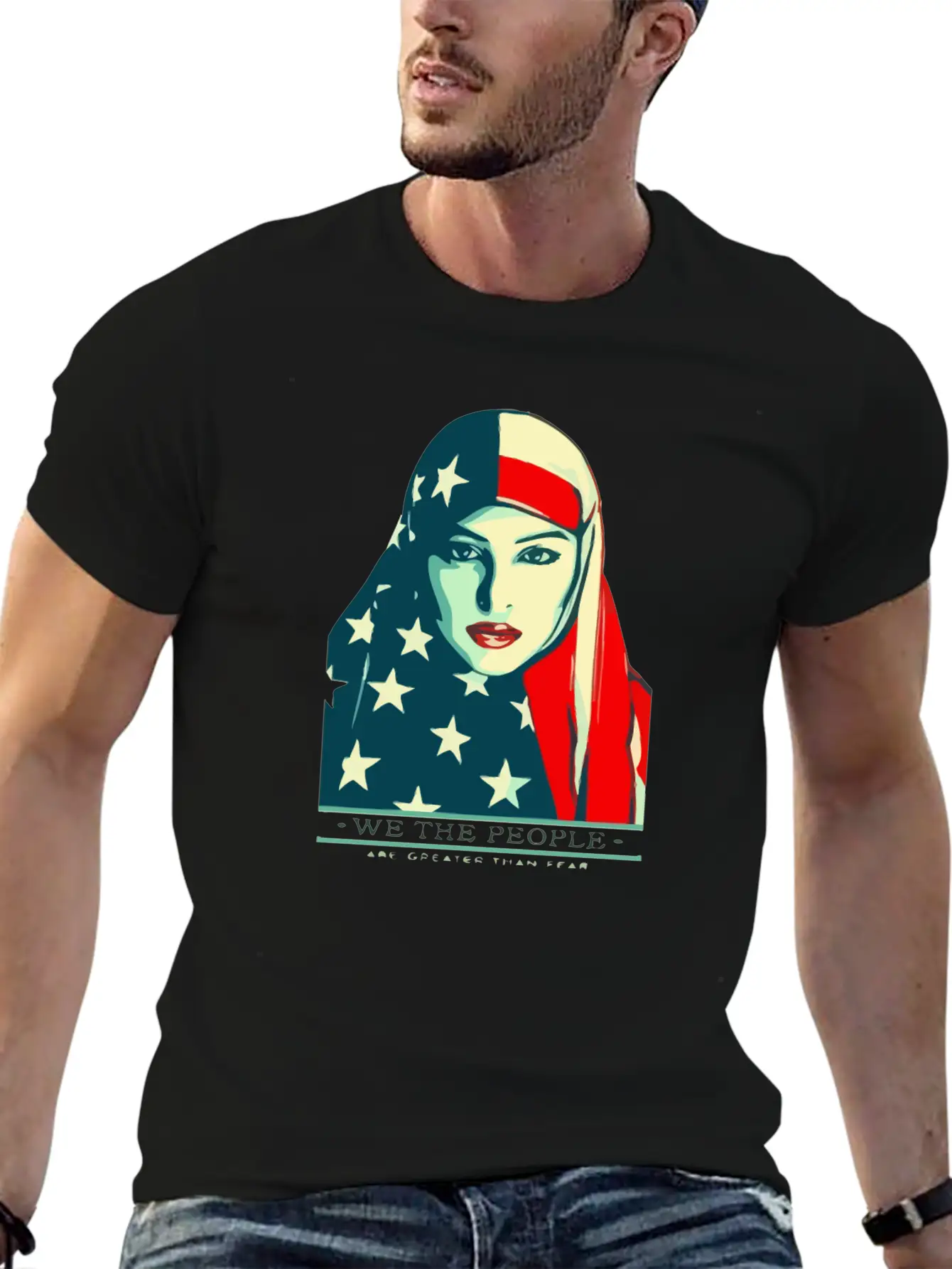 We The People Are Greater Than Fear Essential Unisex Summer Tee – Soft Cotton Casual Fit