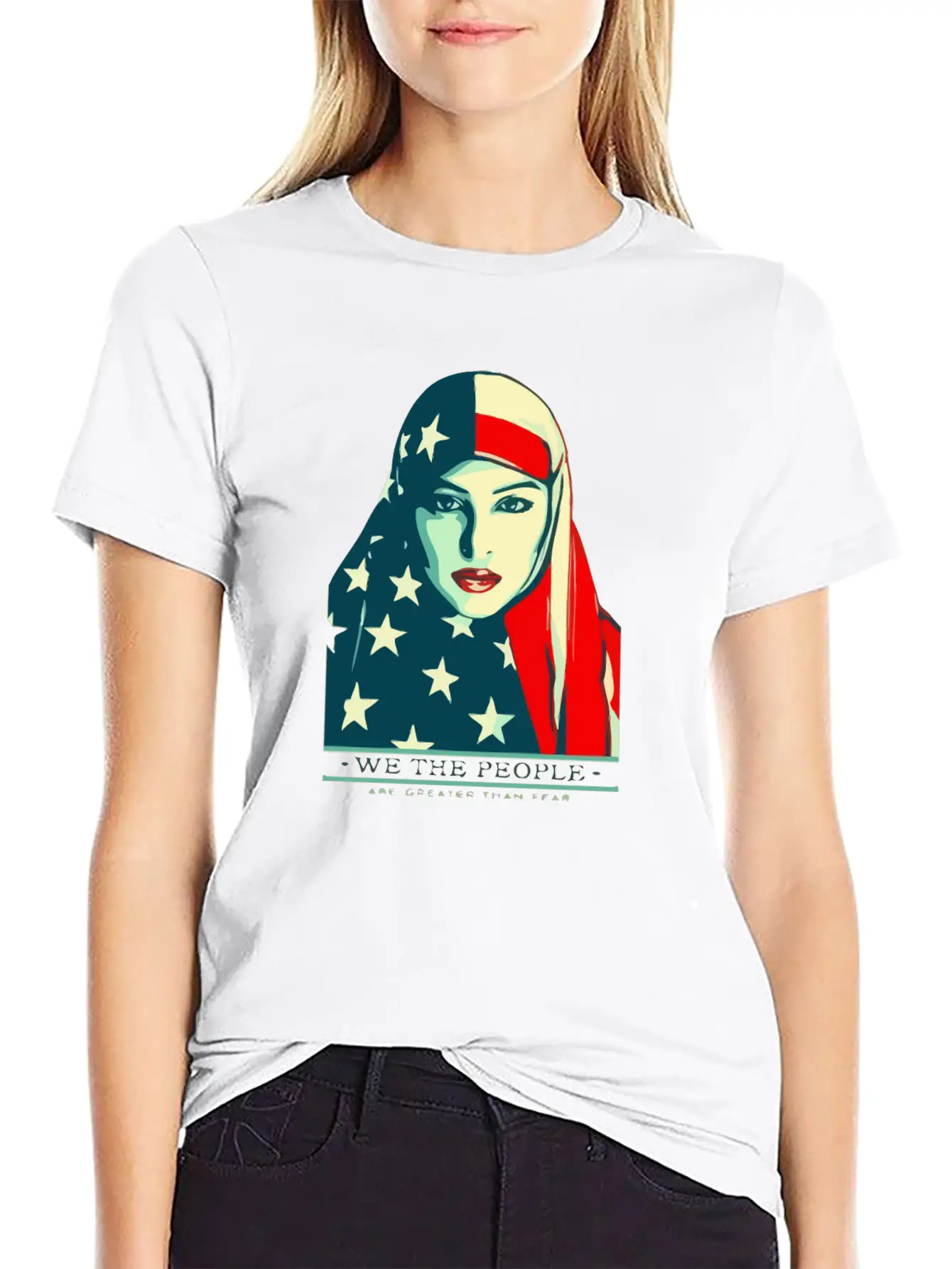We The People Are Greater Than Fear Essential Unisex Summer Tee – Soft Cotton Casual Fit