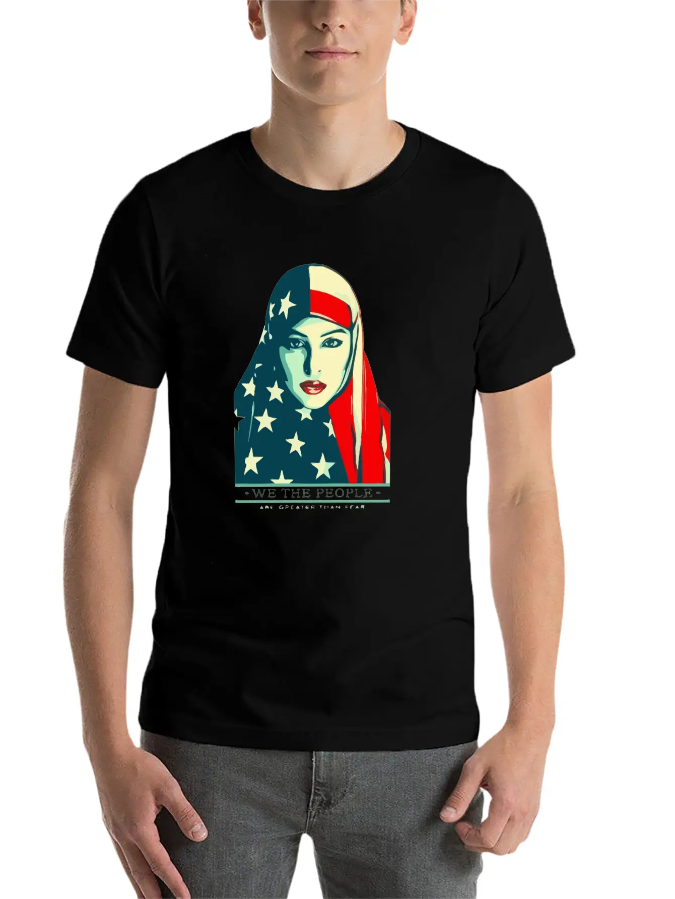 We The People Are Greater Than Fear Essential Unisex Summer Tee – Soft Cotton Casual Fit