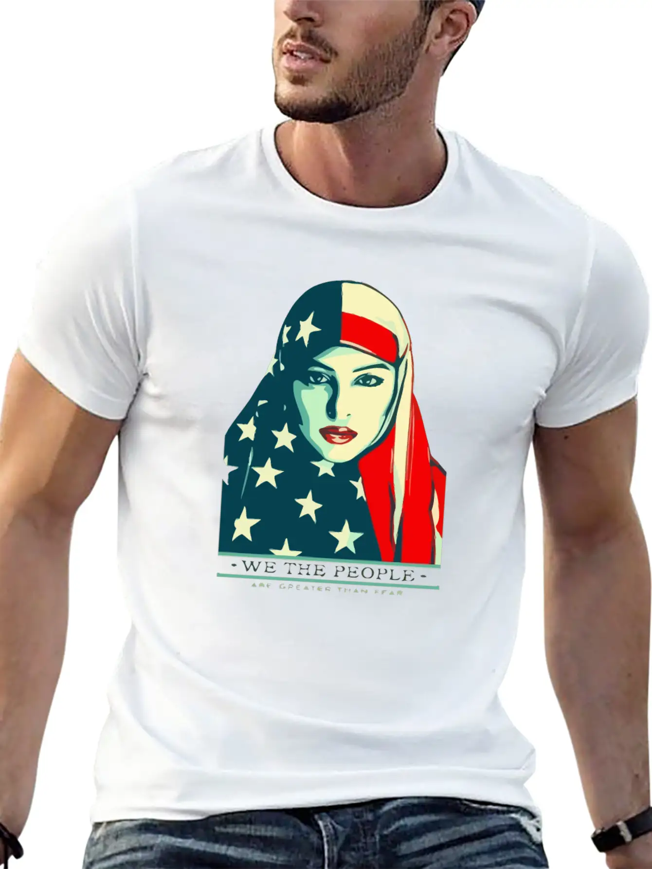 We The People Are Greater Than Fear Essential Unisex Summer Tee – Soft Cotton Casual Fit