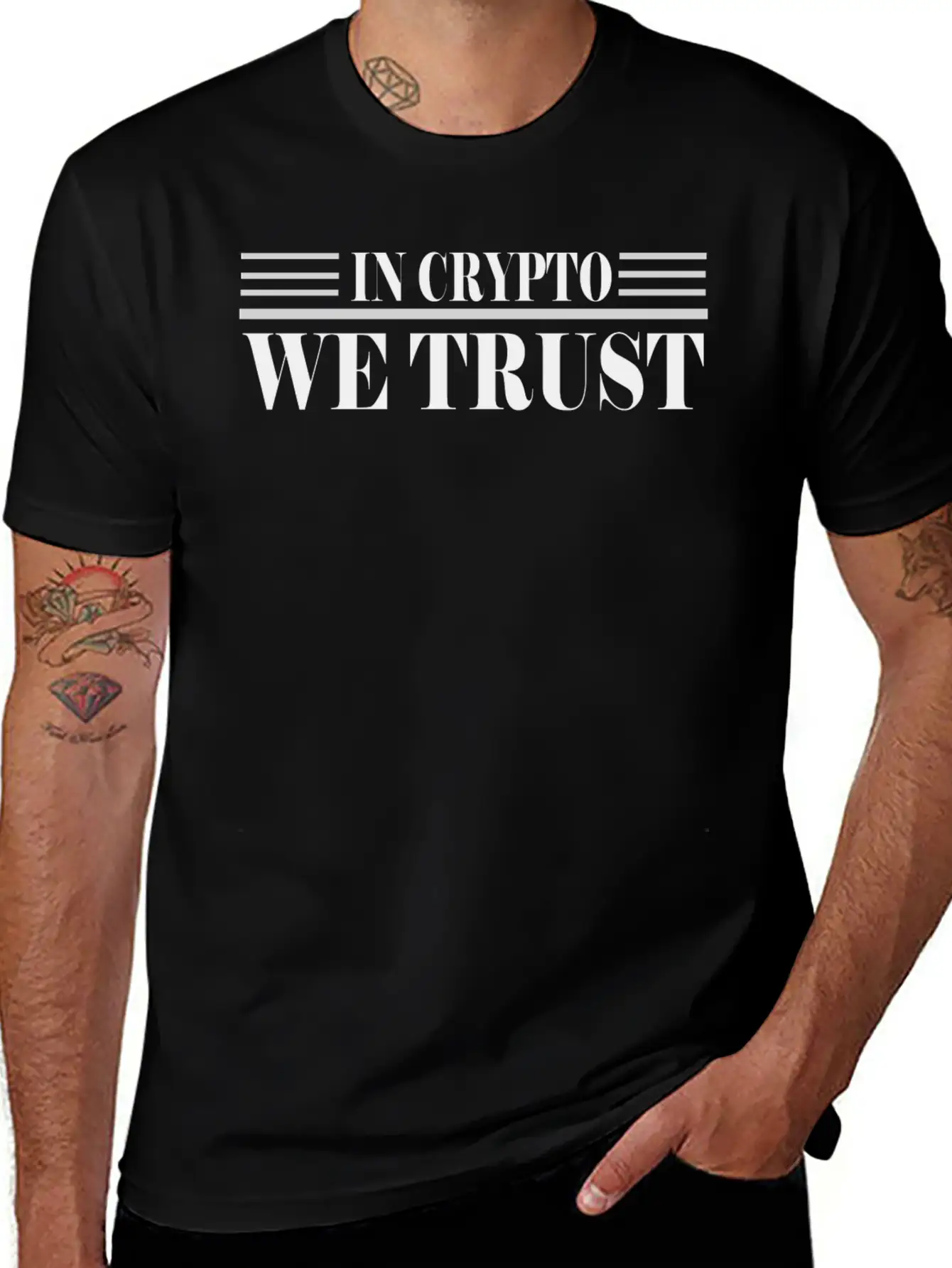 WE TRUST CRYPTO Stylish Everyday T-Shirt – Unisex Basic Cotton Tee