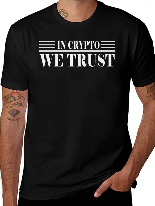 WE TRUST CRYPTO Stylish Everyday T-Shirt – Unisex Basic Cotton Tee