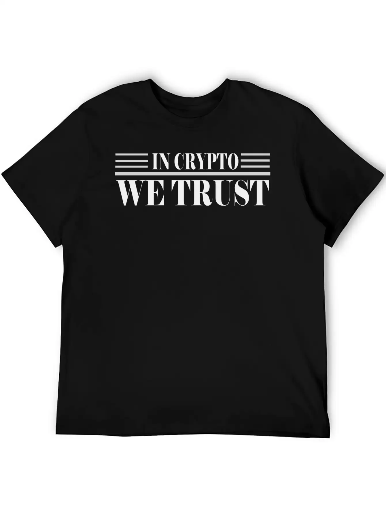 WE TRUST CRYPTO Stylish Everyday T-Shirt – Unisex Basic Cotton Tee