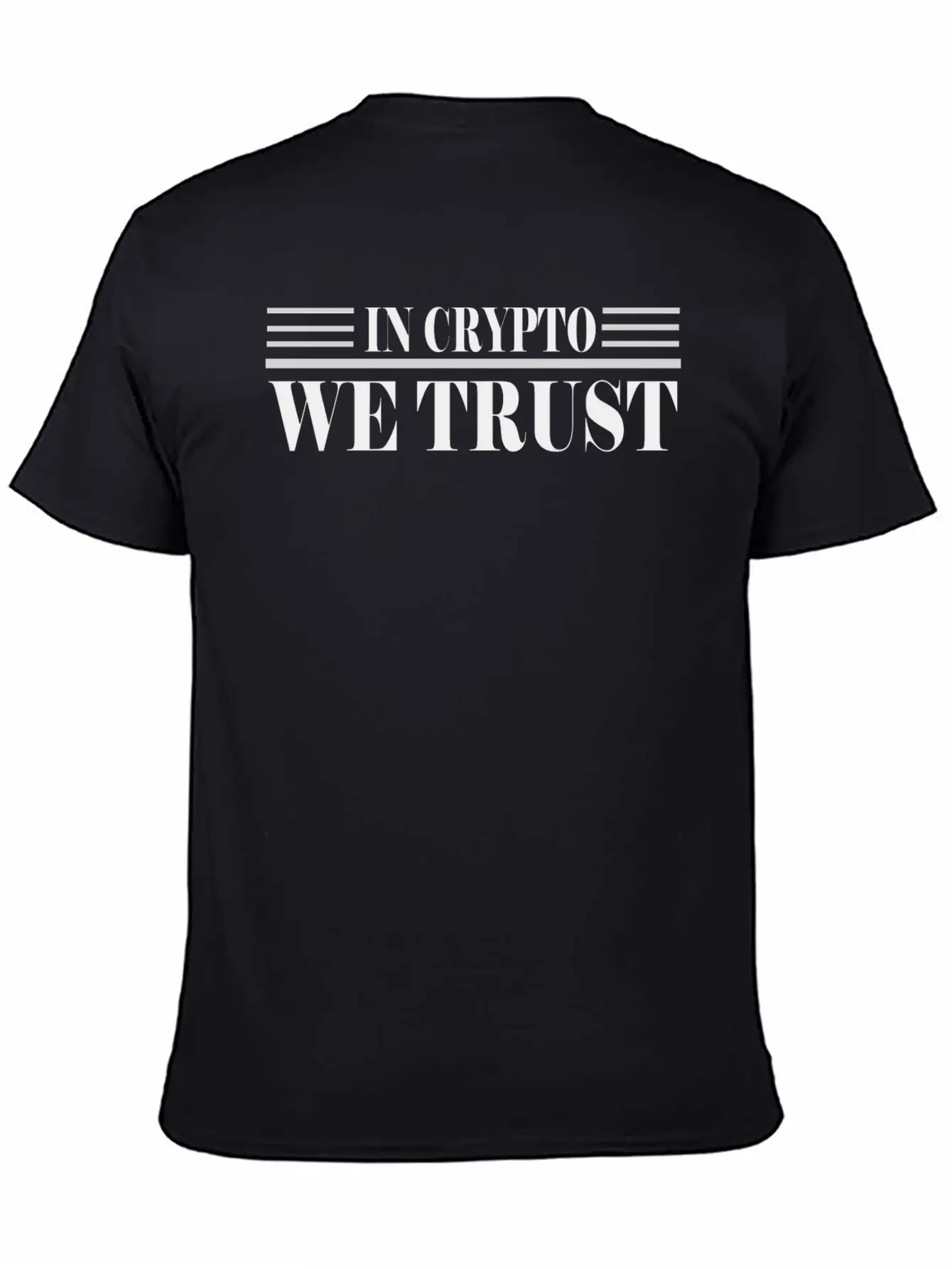 WE TRUST CRYPTO Stylish Everyday T-Shirt – Unisex Basic Cotton Tee