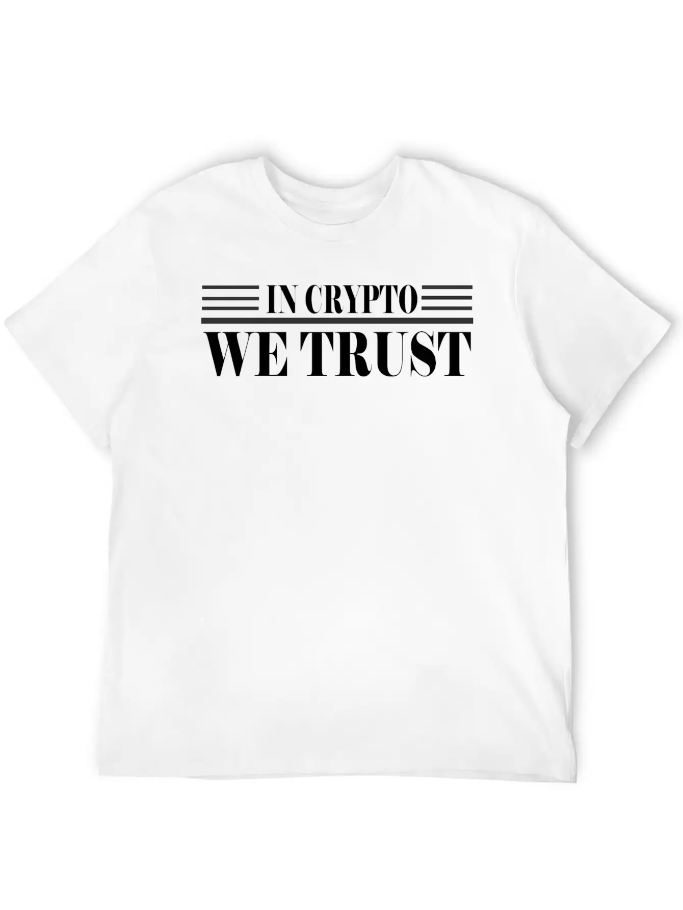 WE TRUST CRYPTO Stylish Everyday T-Shirt – Unisex Basic Cotton Tee
