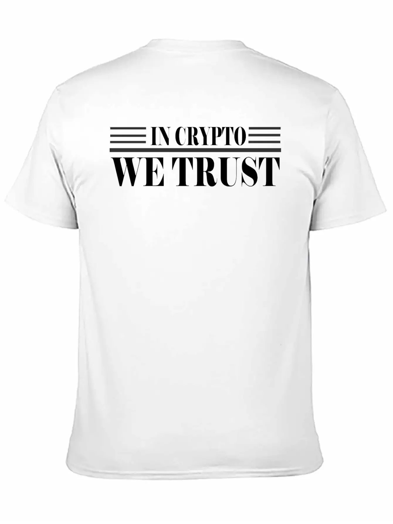 WE TRUST CRYPTO Stylish Everyday T-Shirt – Unisex Basic Cotton Tee