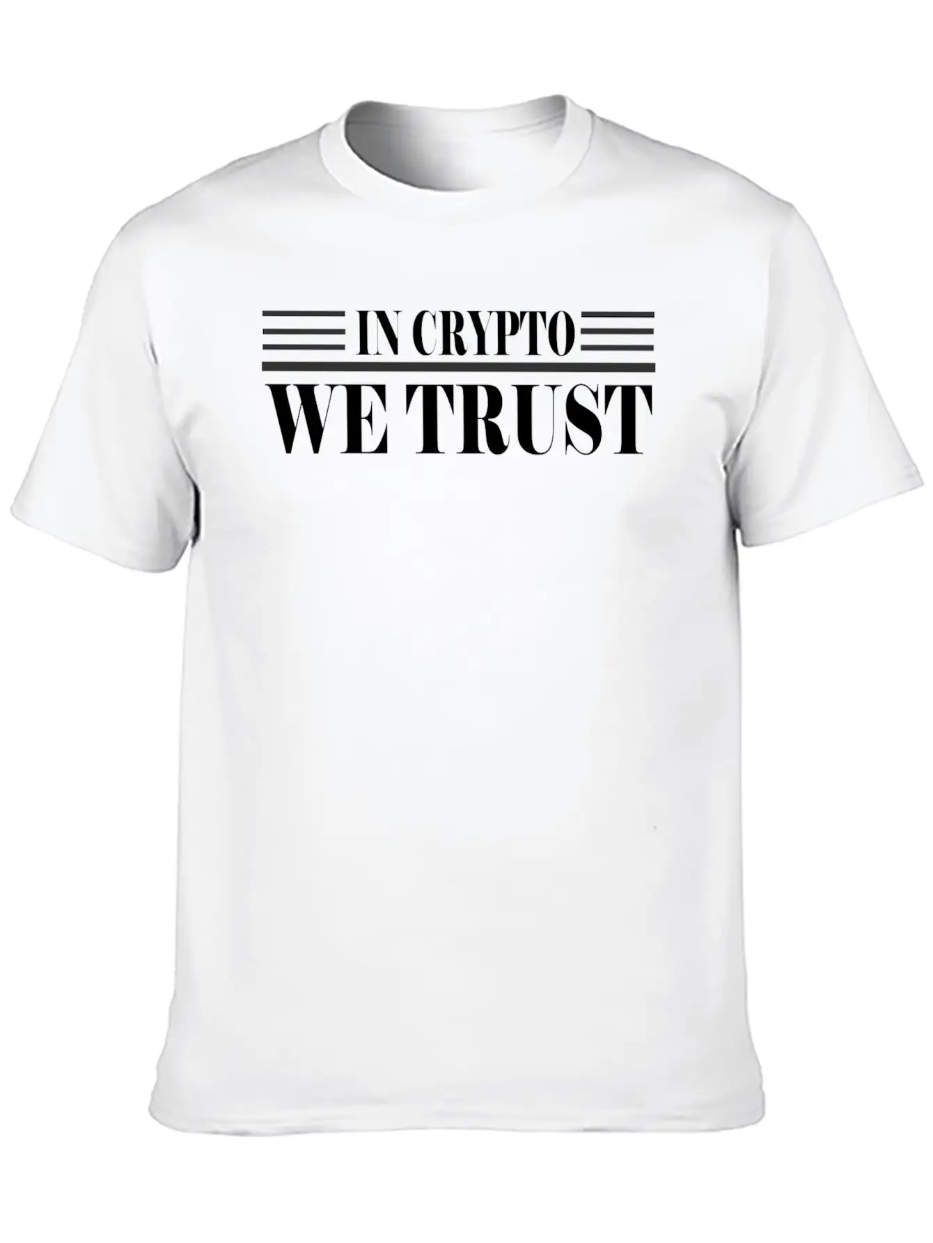 WE TRUST CRYPTO Stylish Everyday T-Shirt – Unisex Basic Cotton Tee