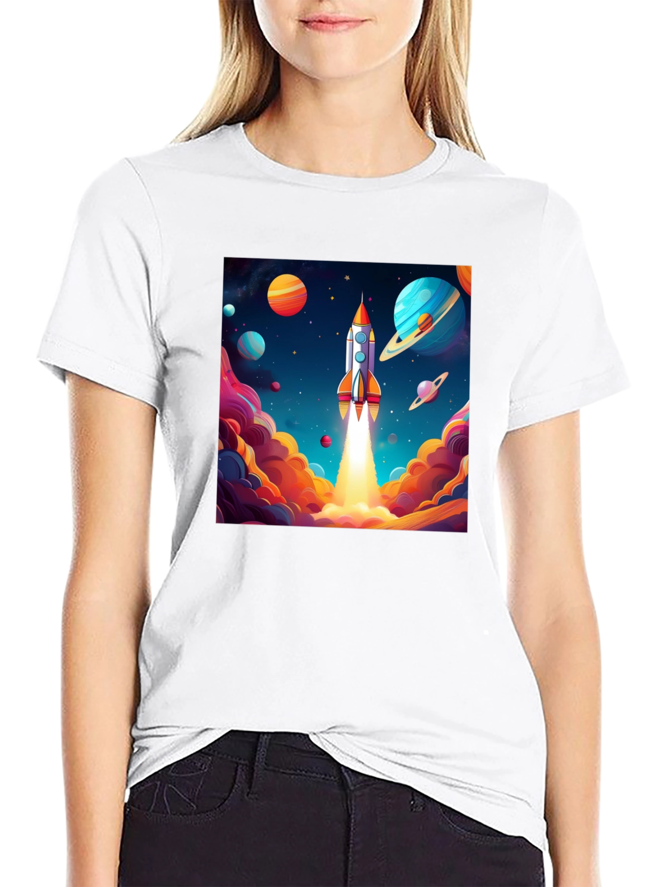 Rocket Launch T-Shirt - Space Adventure Design