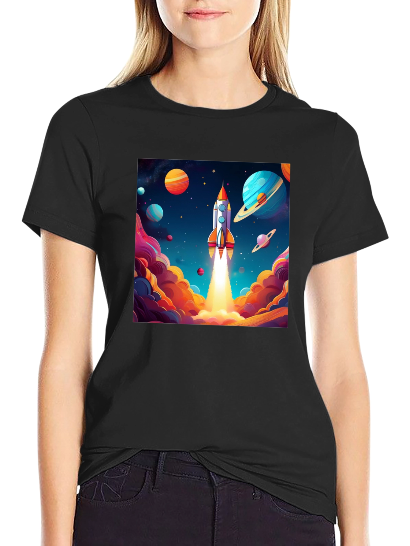 Rocket Launch T-Shirt - Space Adventure Design