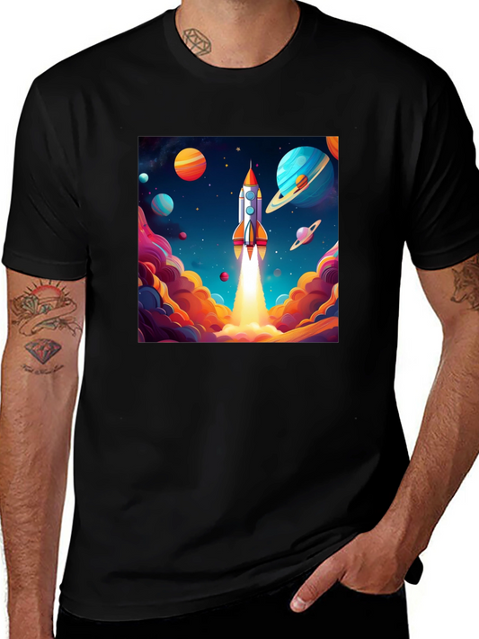 Rocket Launch T-Shirt - Space Adventure Design