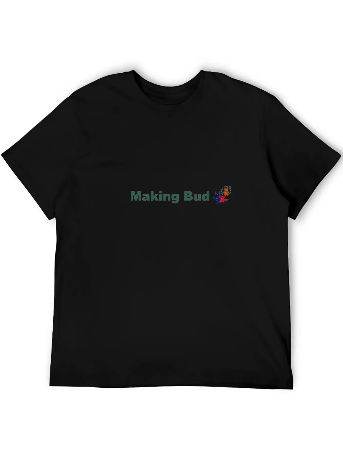Wear The Bear Making Bud Cotton Tees & Apparel Basic Graphic T-Shirt – Daily Comfort In Soft Cotton