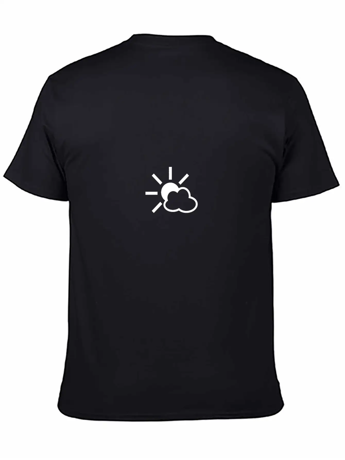 Weather Cloud Sun Icon Comfortable Minimalist Graphic Tee – Summer Style Essential