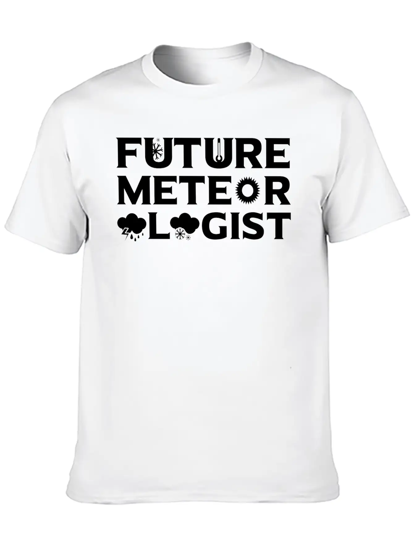 Weather Forecaster Meteorlologist Unisex Short Sleeve Soft Cotton T-Shirt – Casual Everyday Wear