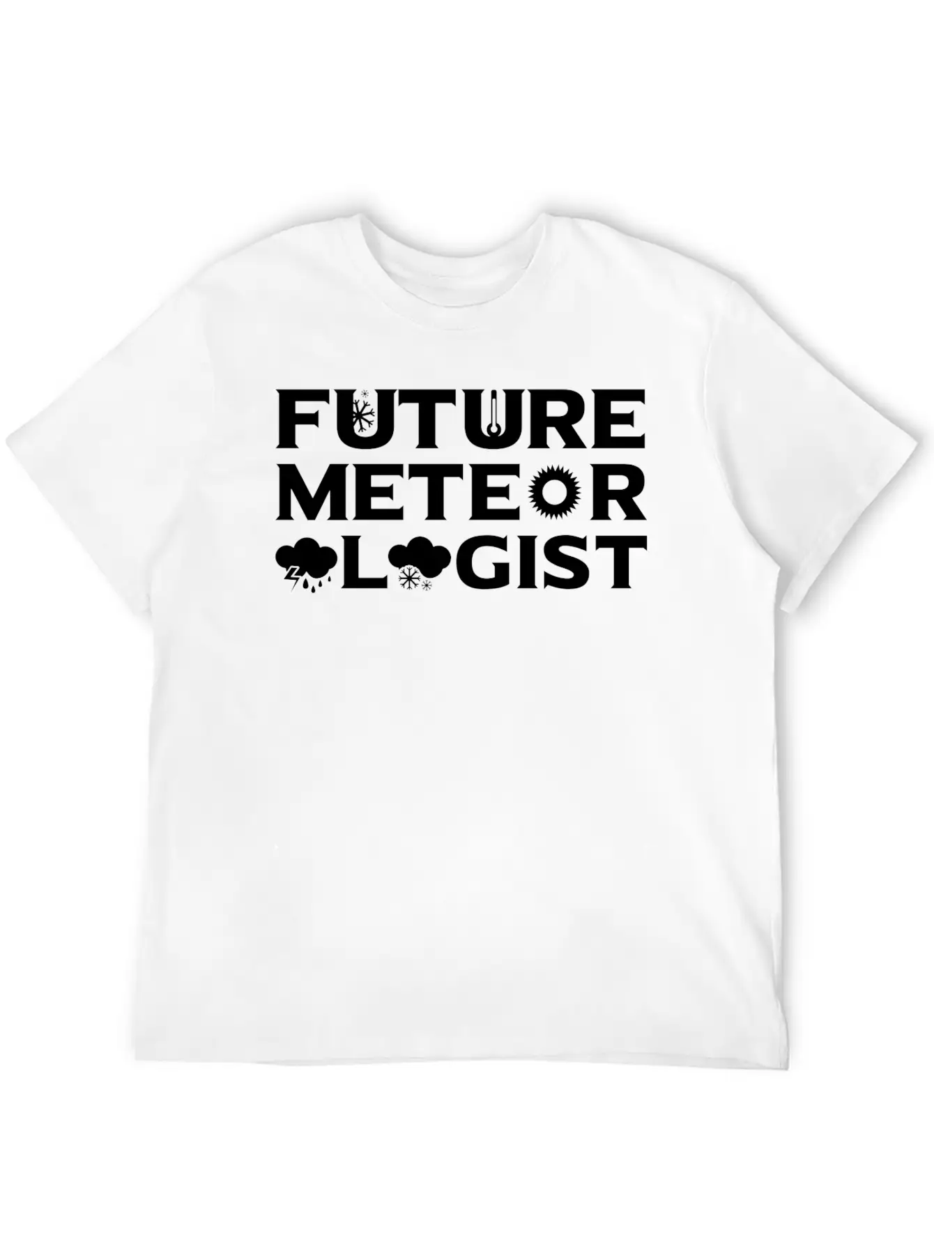 Weather Forecaster Meteorlologist Unisex Short Sleeve Soft Cotton T-Shirt – Casual Everyday Wear
