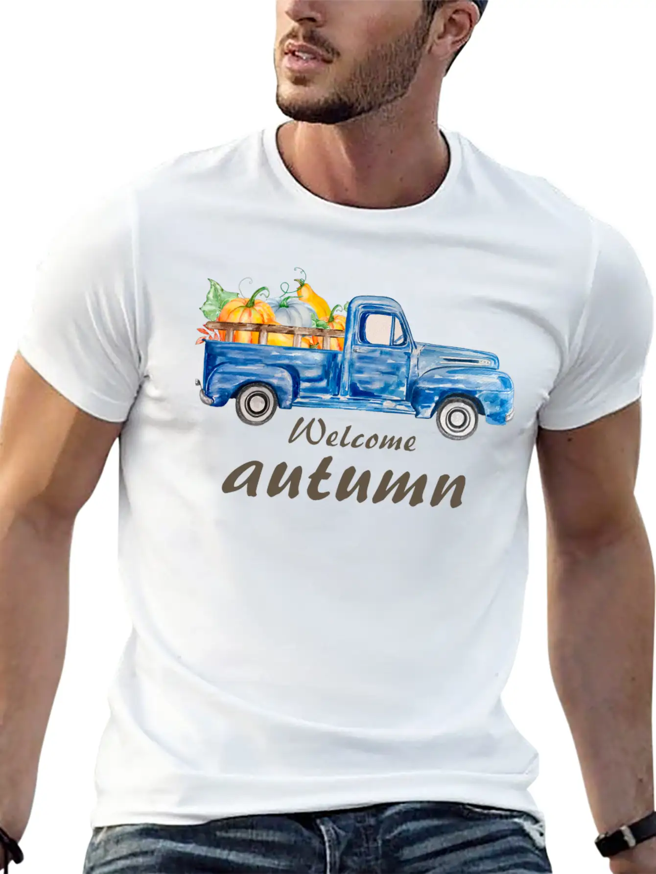 Welcome Autumn Comfortable Minimalist Graphic Tee – Summer Style Essential