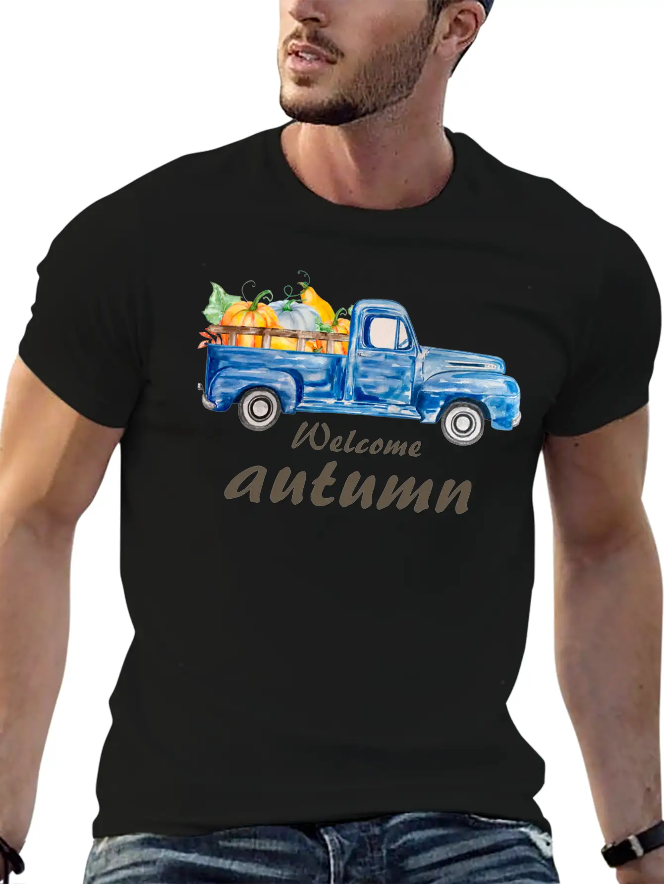 Welcome Autumn Comfortable Minimalist Graphic Tee – Summer Style Essential