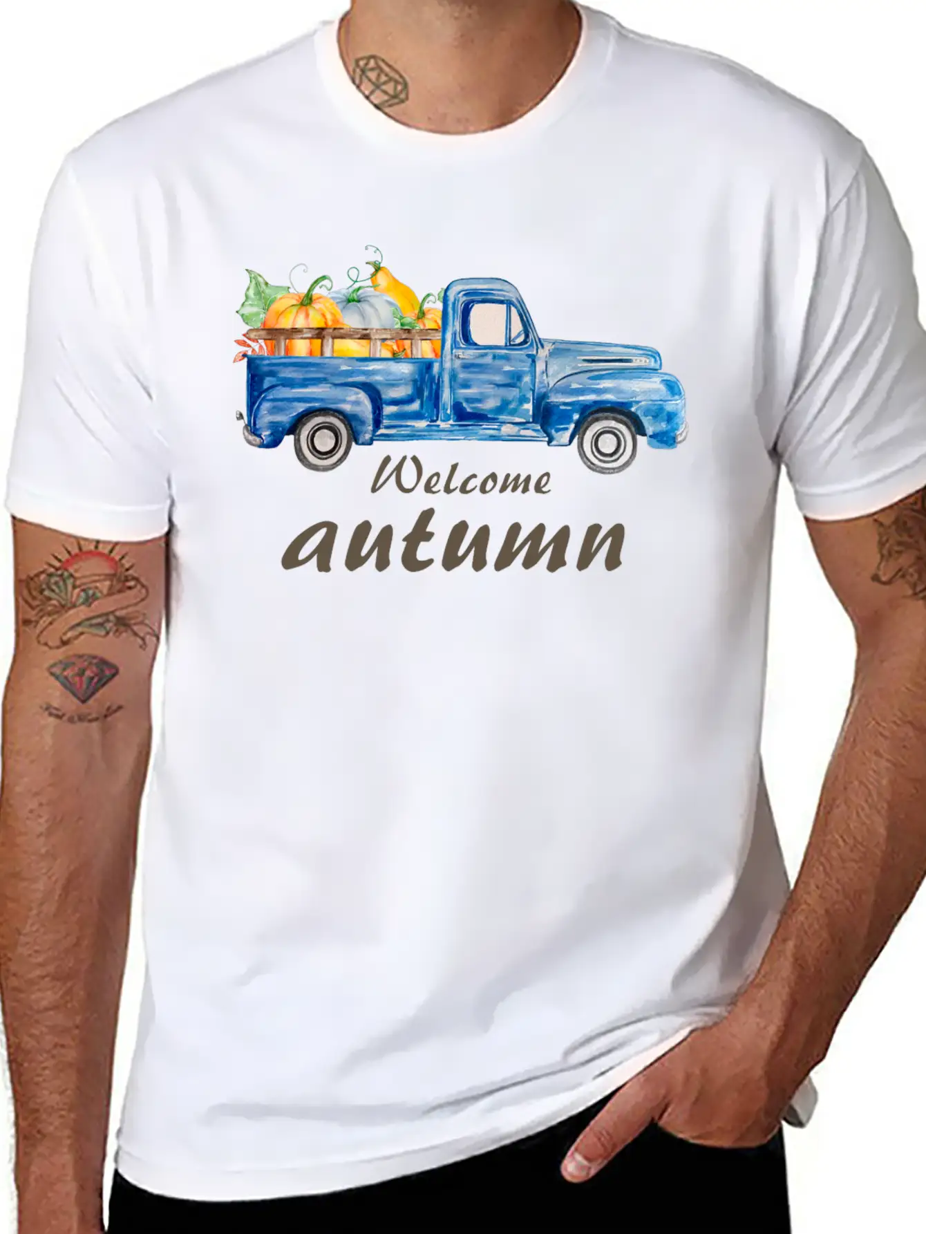Welcome Autumn Comfortable Minimalist Graphic Tee – Summer Style Essential