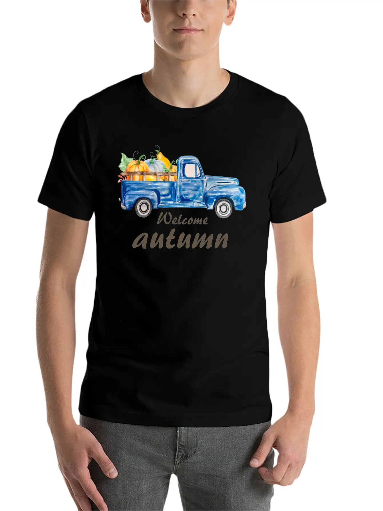 Welcome Autumn Comfortable Minimalist Graphic Tee – Summer Style Essential