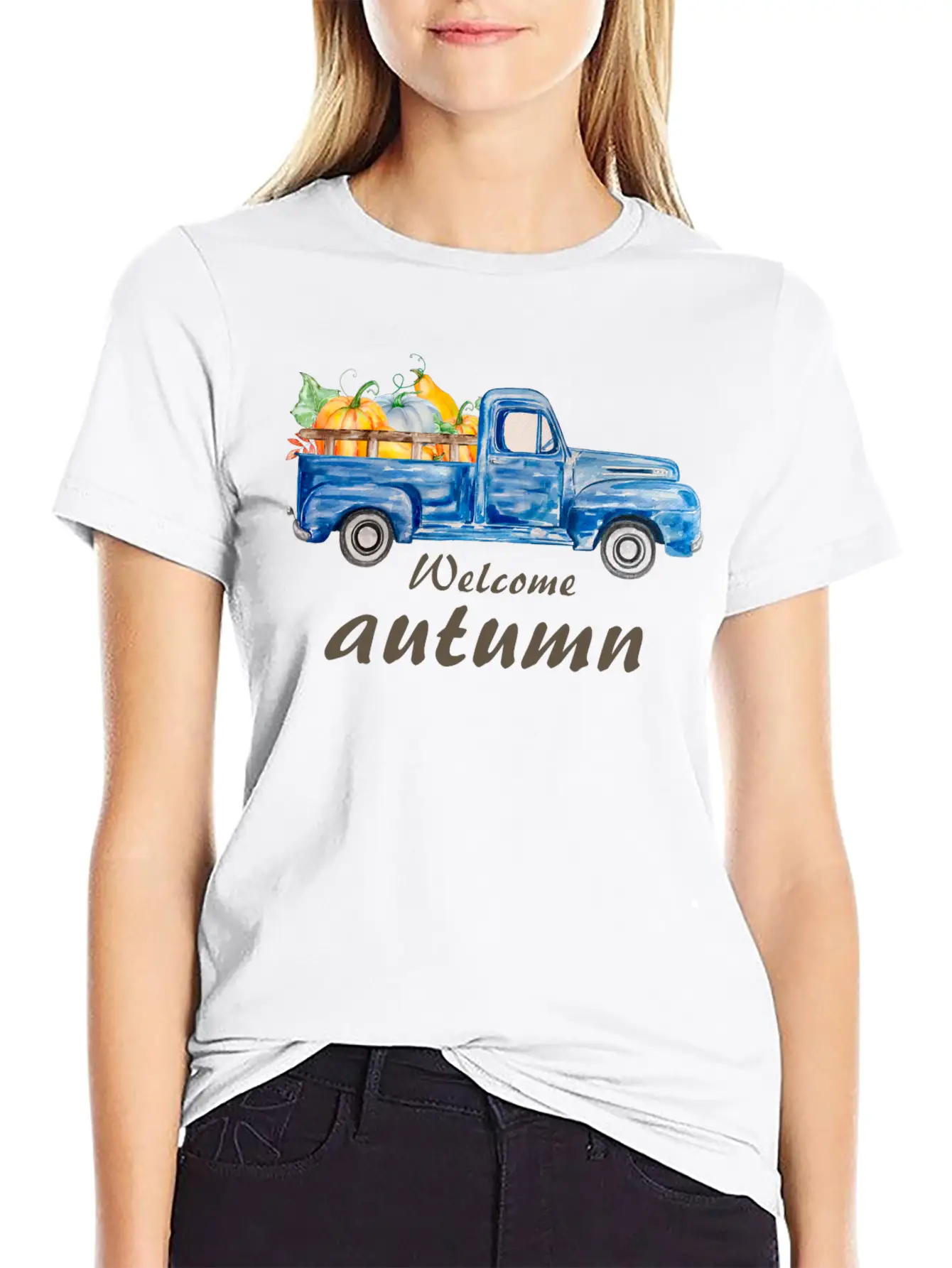 Welcome Autumn Comfortable Minimalist Graphic Tee – Summer Style Essential