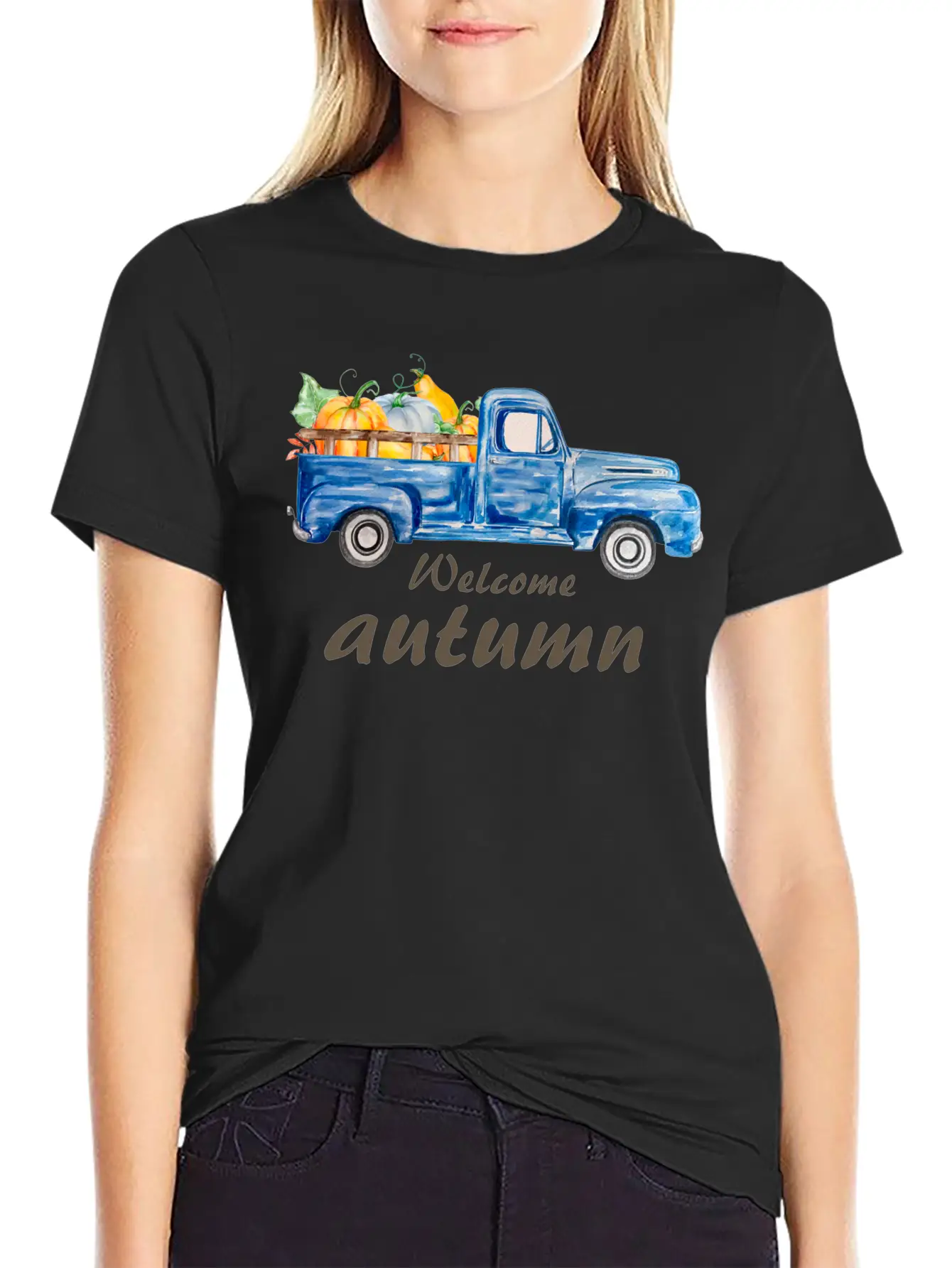 Welcome Autumn Comfortable Minimalist Graphic Tee – Summer Style Essential