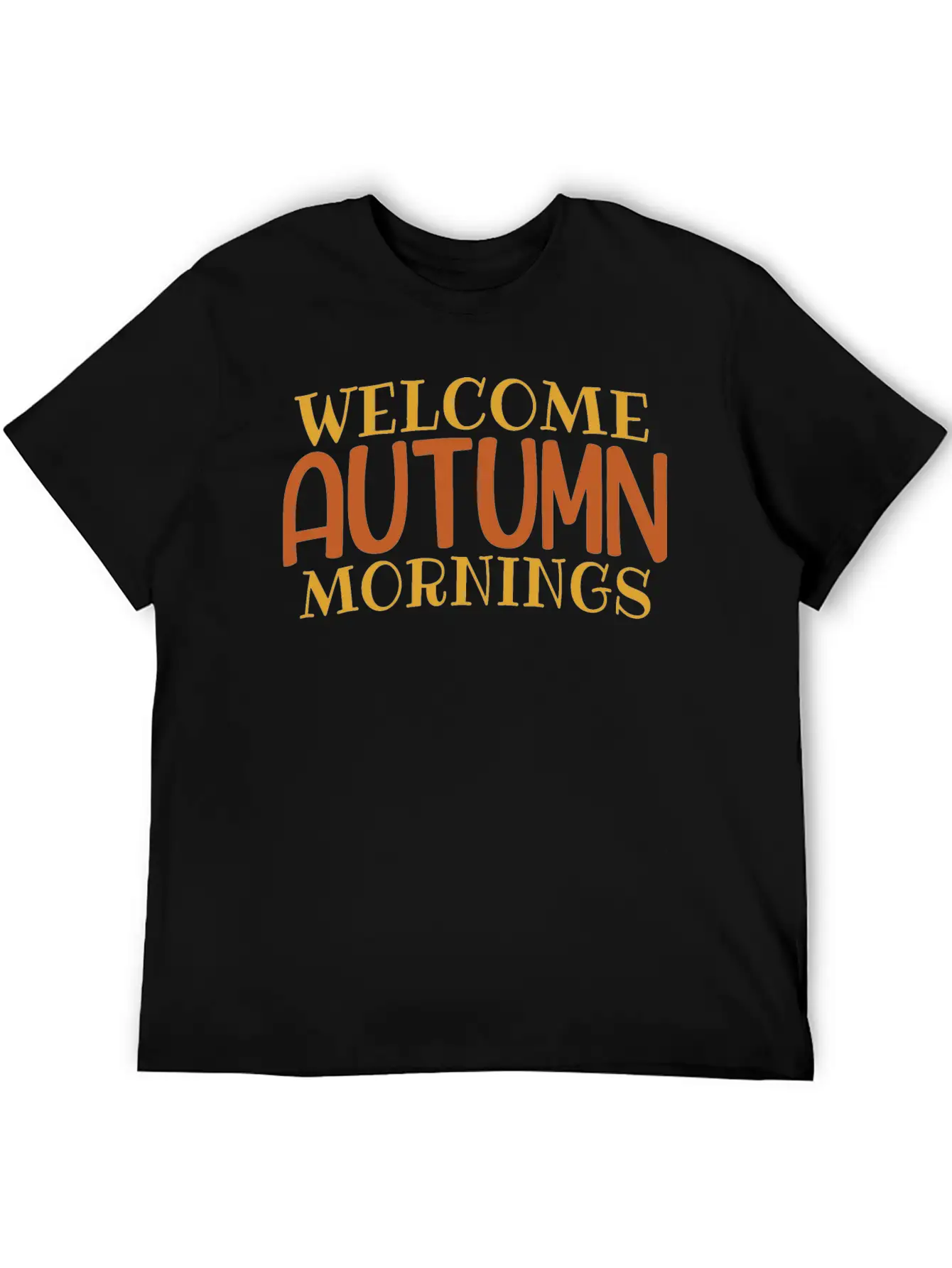 Welcome Autumn Mornings Basic Graphic T-Shirt – Daily Comfort In Soft Cotton