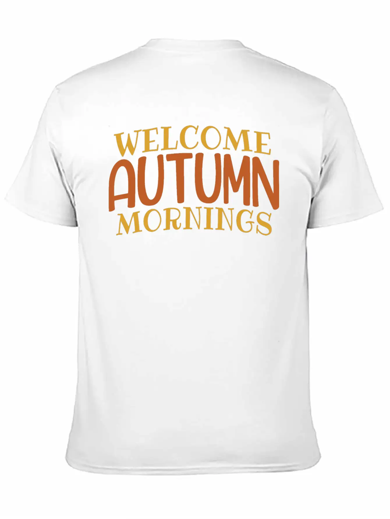 Welcome Autumn Mornings Basic Graphic T-Shirt – Daily Comfort In Soft Cotton