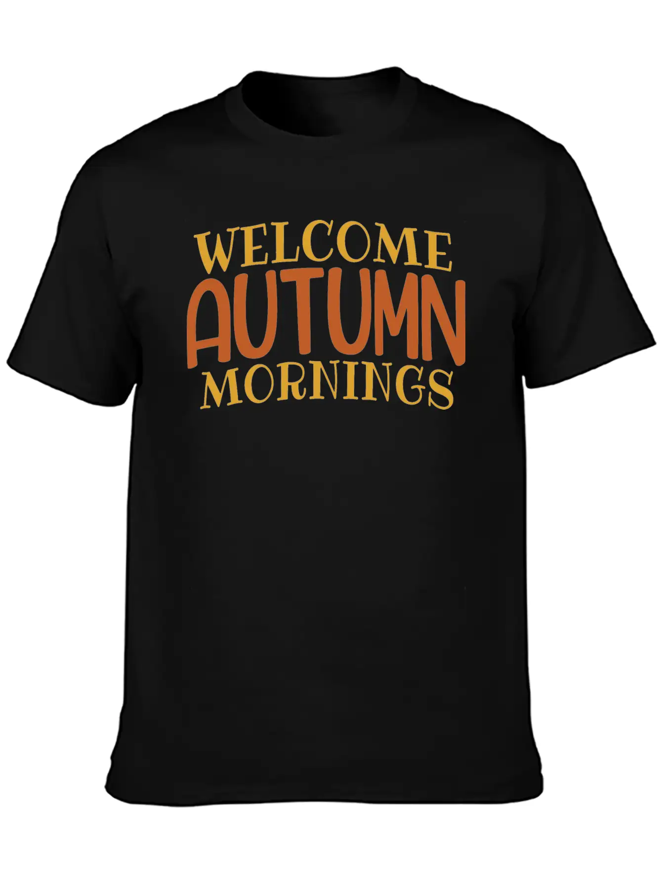 Welcome Autumn Mornings Basic Graphic T-Shirt – Daily Comfort In Soft Cotton