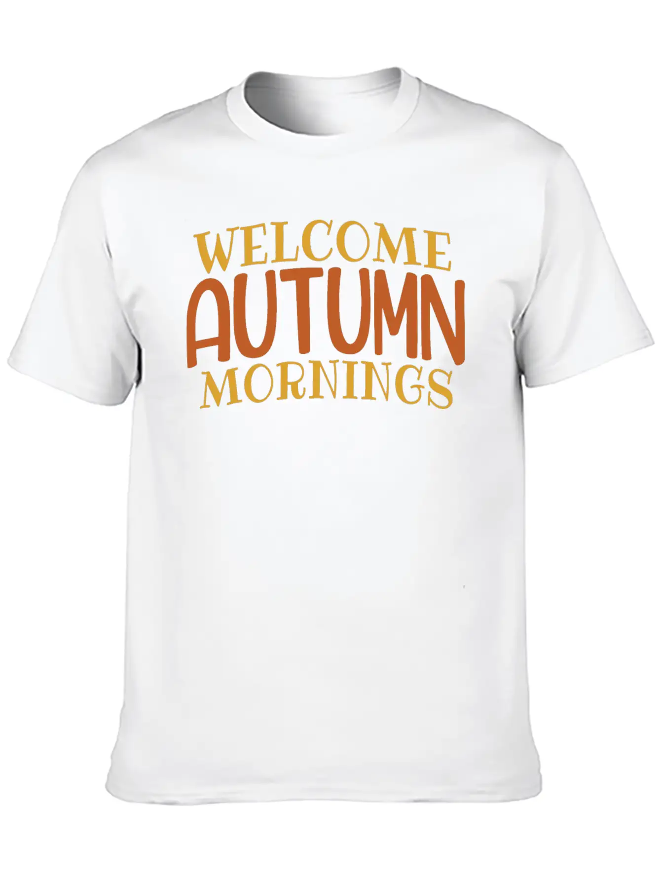 Welcome Autumn Mornings Basic Graphic T-Shirt – Daily Comfort In Soft Cotton