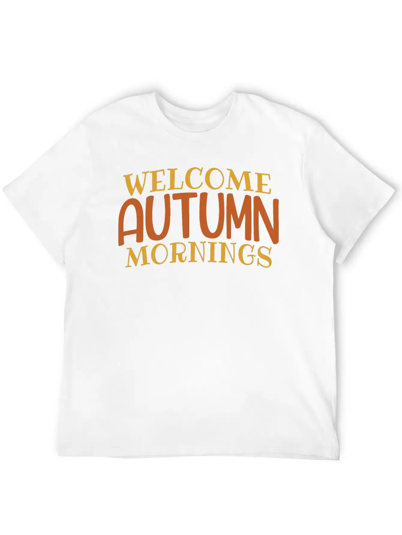 Welcome Autumn Mornings Basic Graphic T-Shirt – Daily Comfort In Soft Cotton